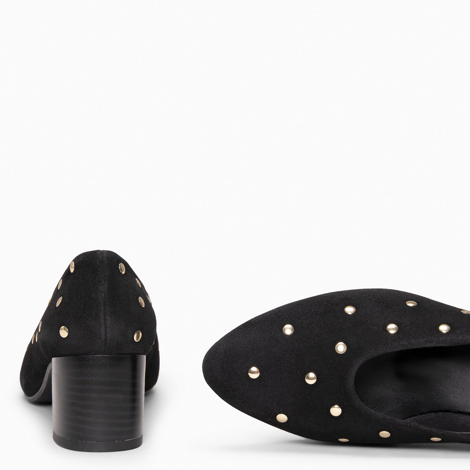 URBAN STYLE TACHAS - Zapatos de tacón ancho NEGRO