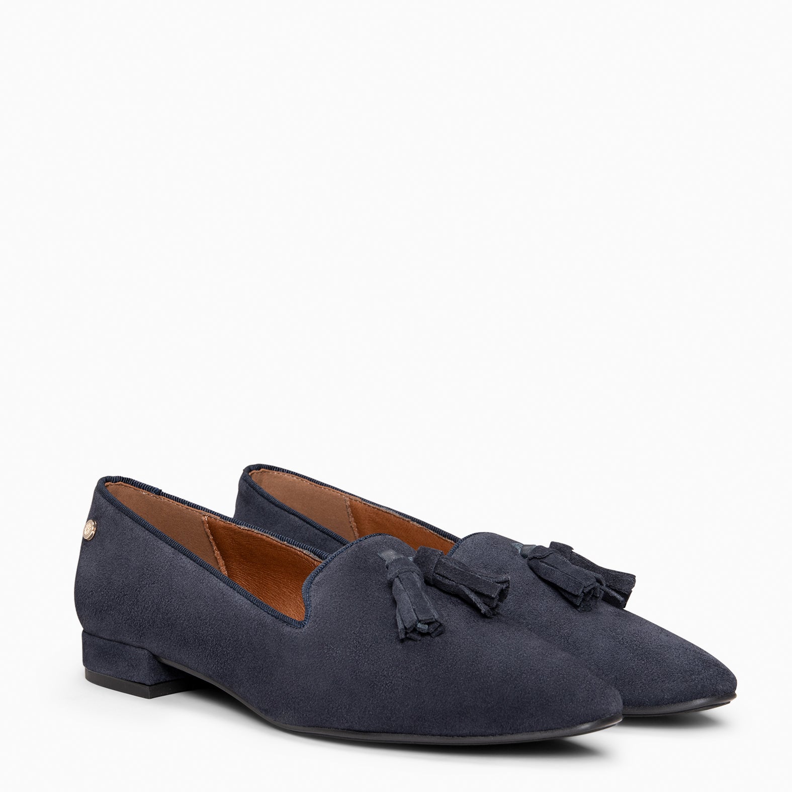 ADISA – Mocasines de piel de serraje MARINO