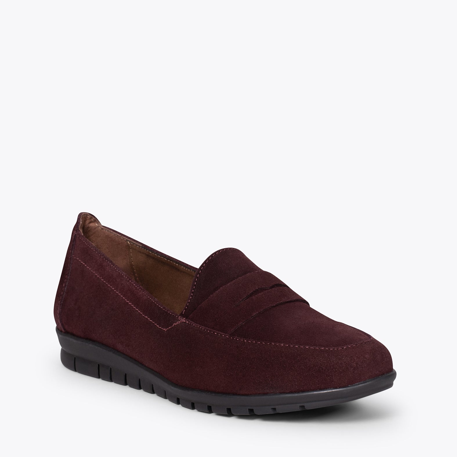 360 Mocasines de mujer con antifaz BURDEOS