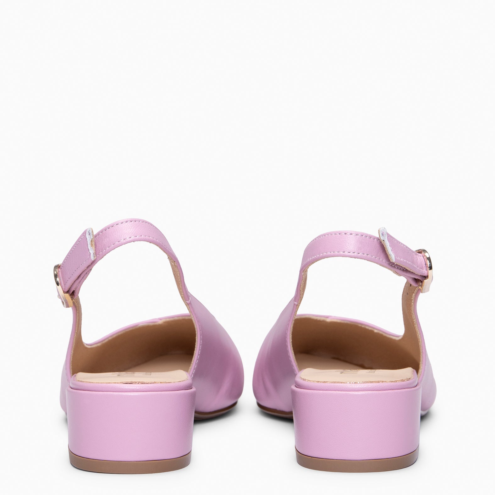 MARTINA - Zapatos Destalonados con puntera cruzada MALVA