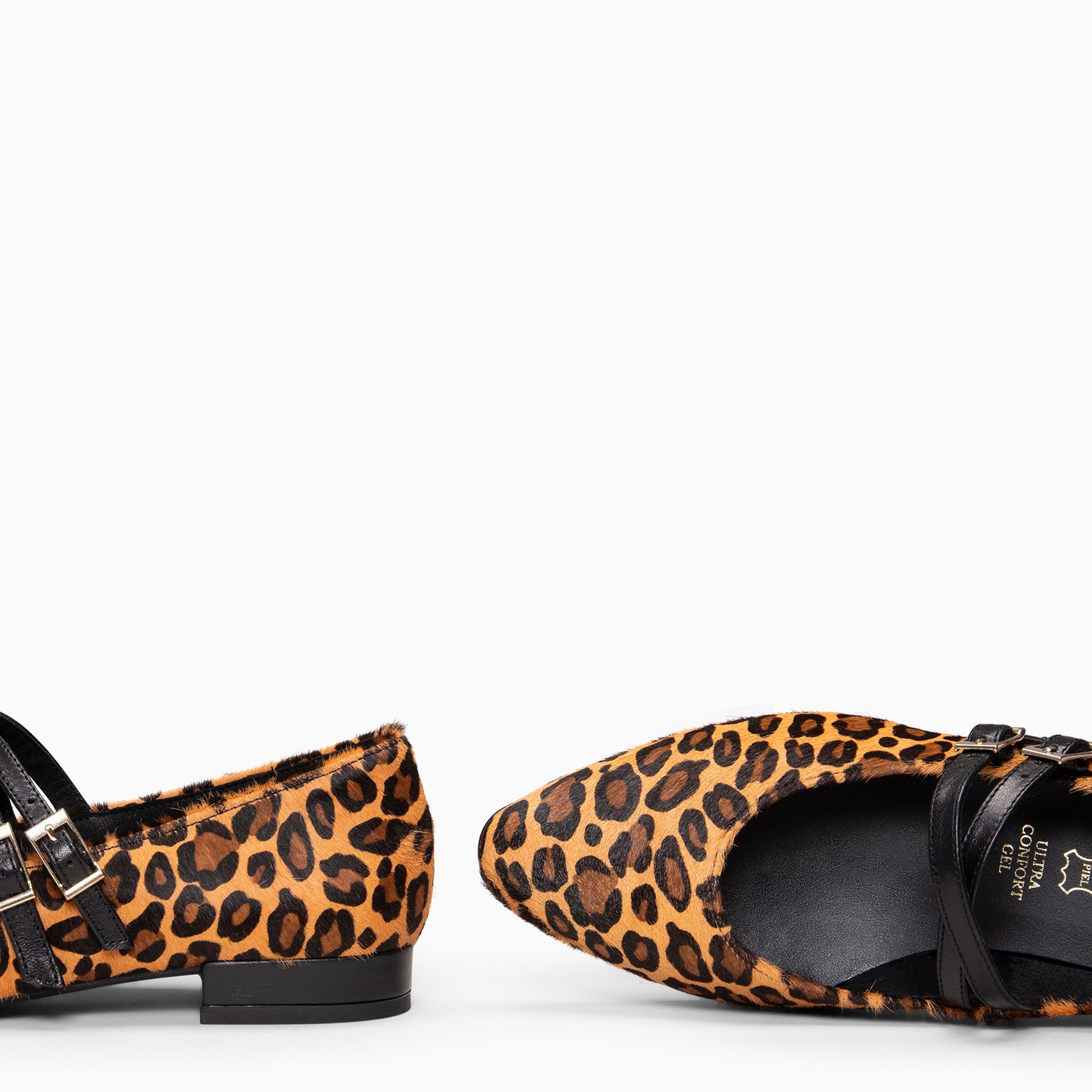 Alana - Merceditas con tacón bajo LEOPARDO