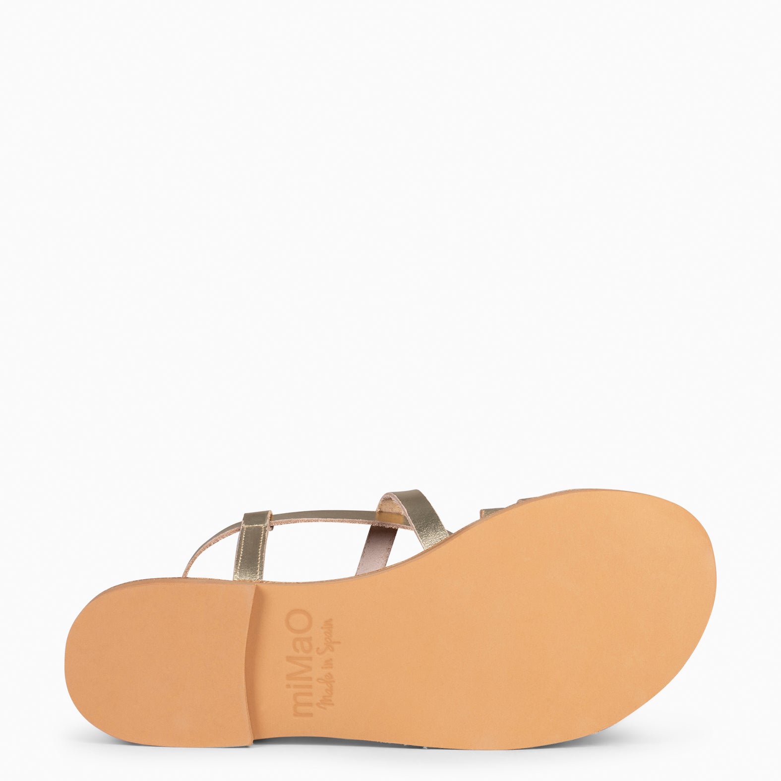 IXORA - Sandalias planas de mujer con hebilla PLATINO