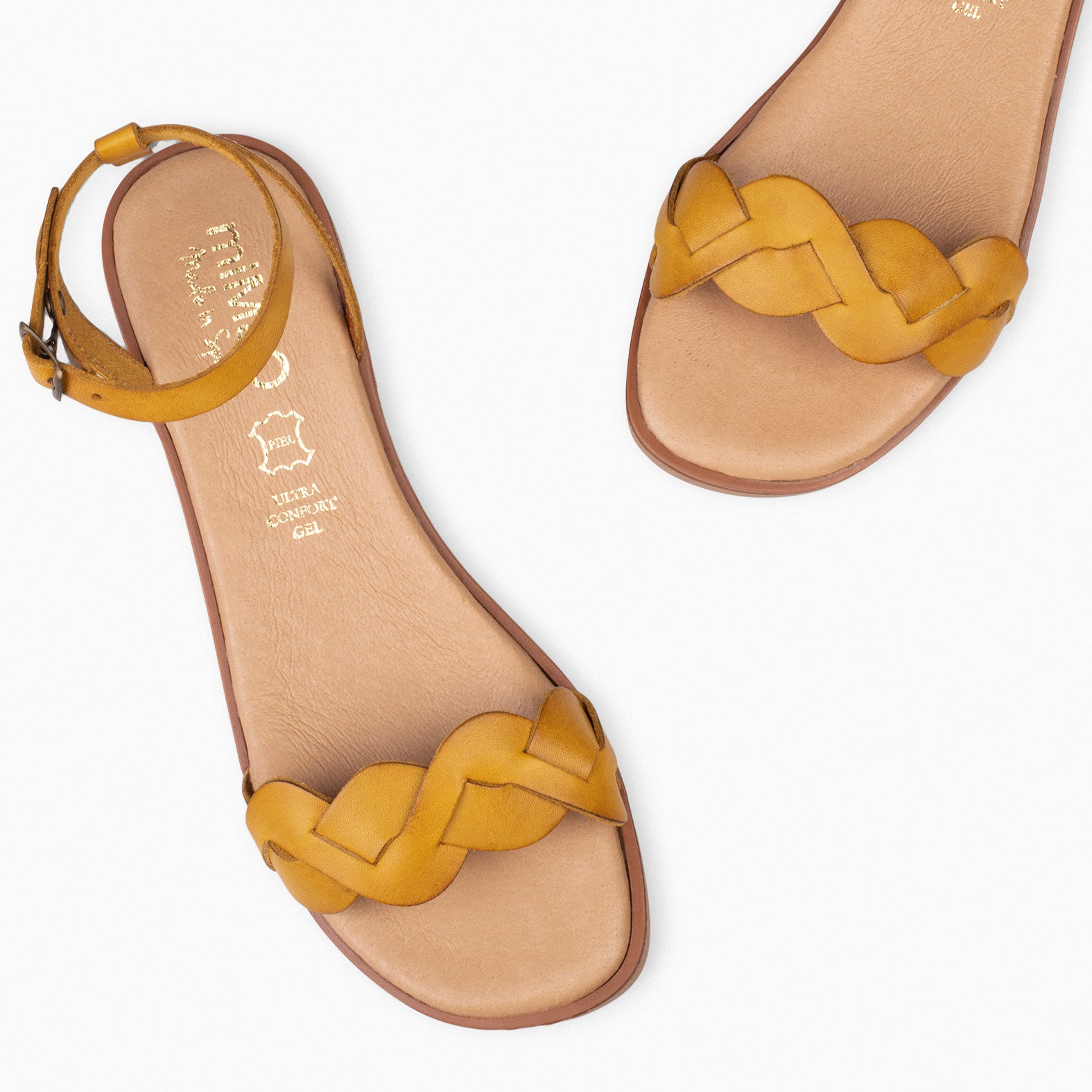 ARECA – Sandalias Planas Mujer AMARILLO