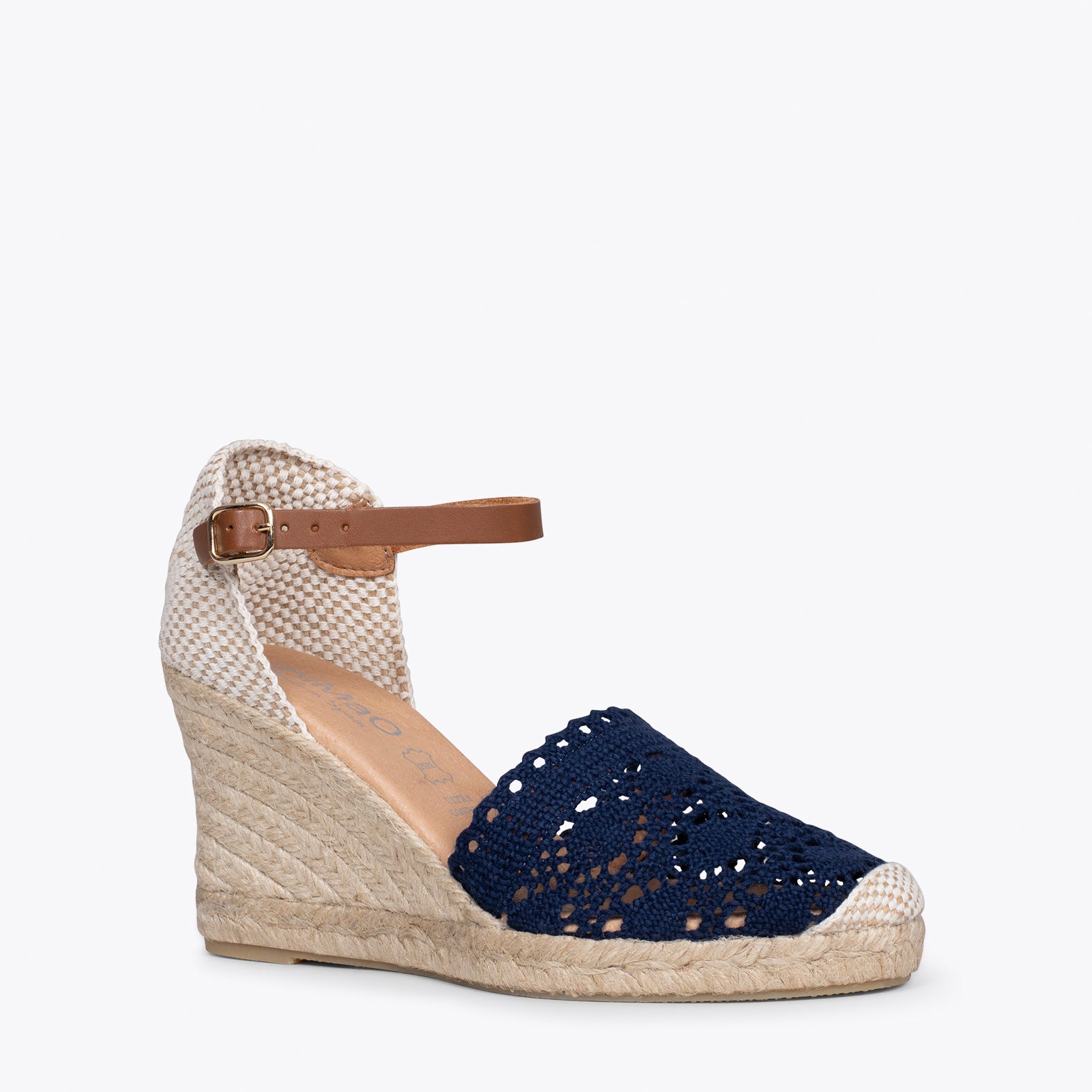 IBIZA - Alpargatas de ganchillo MARINO