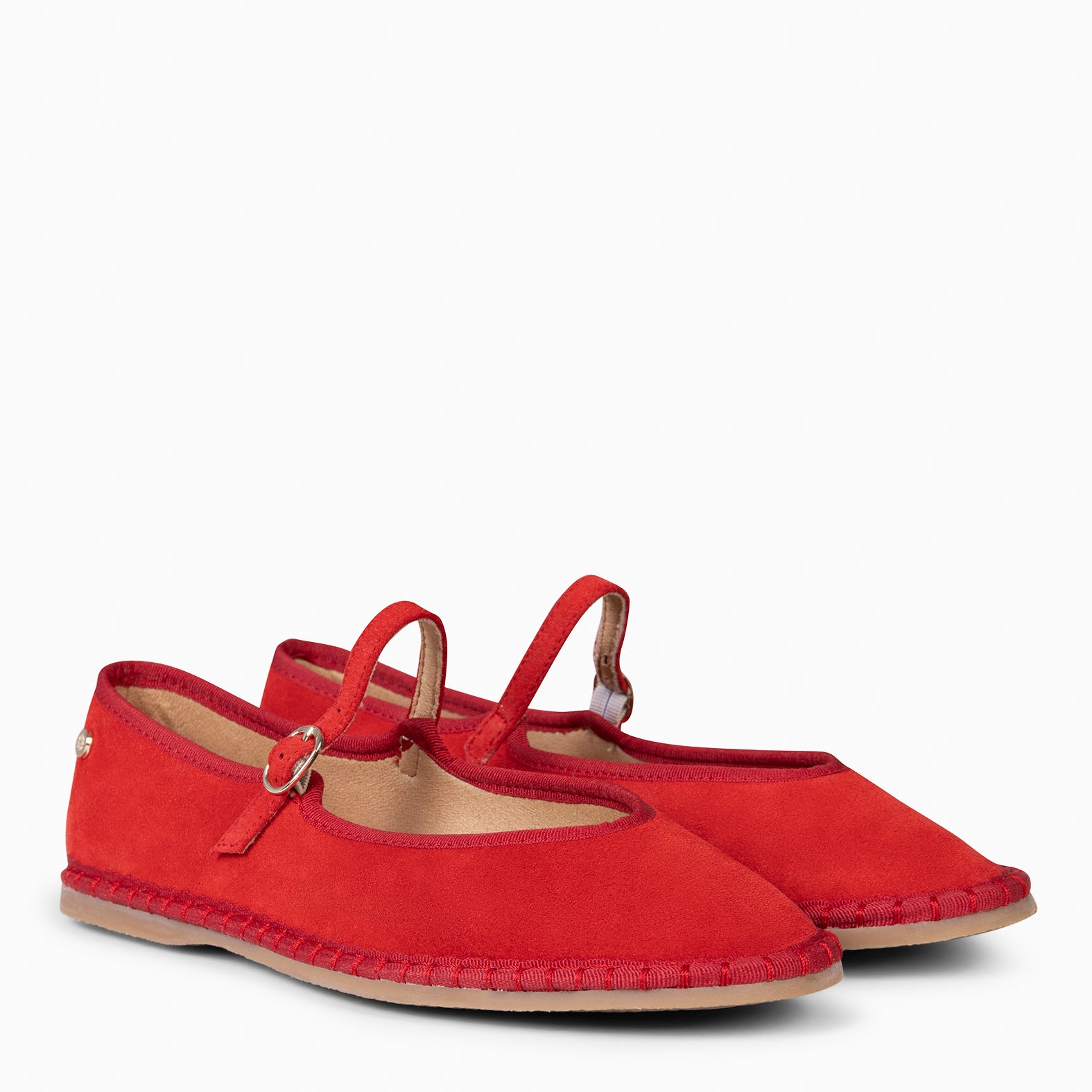 MARGARET - MERCEDITA PLANA CON TIRA ROJO