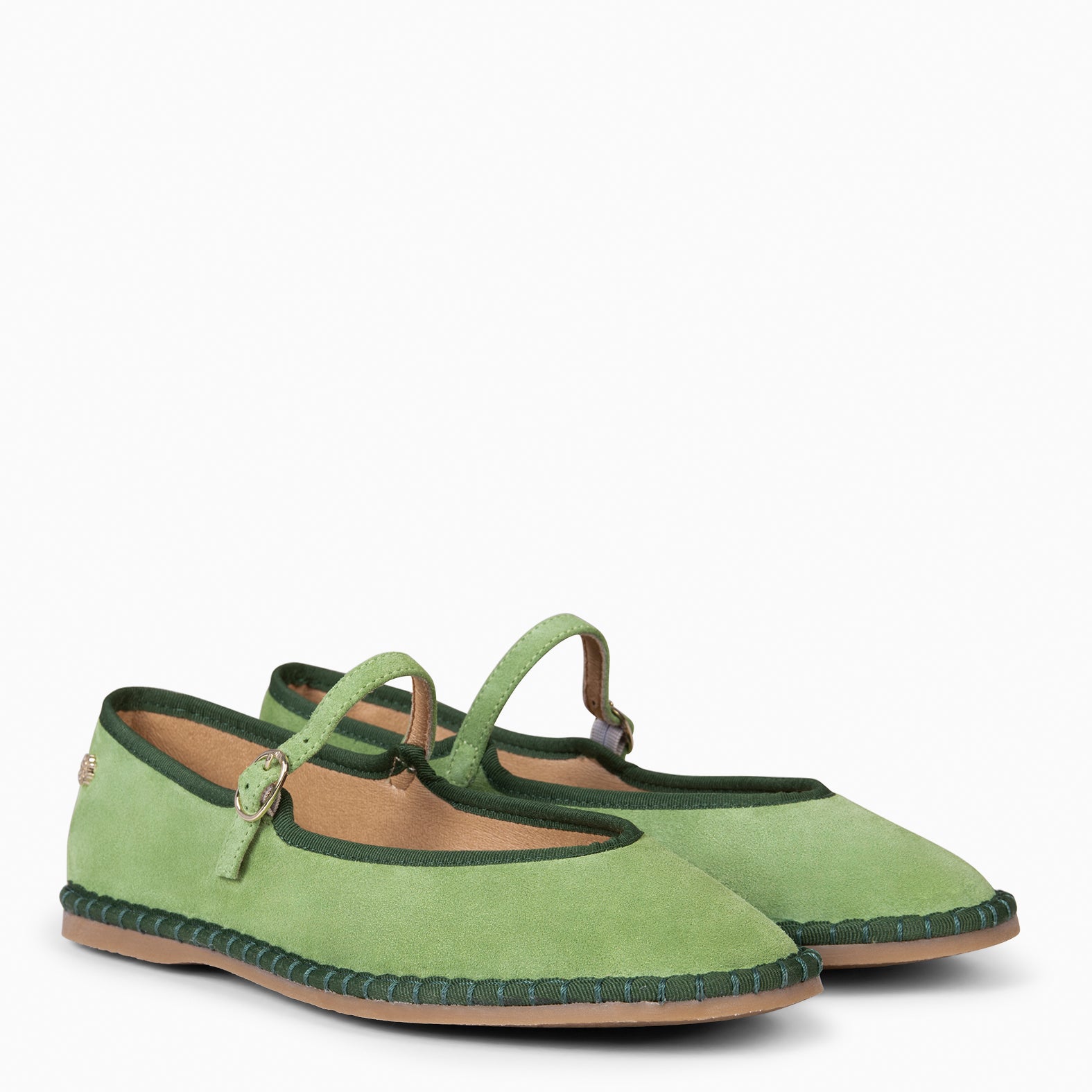 MARGARET - MERCEDITA PLANA CON TIRA VERDE