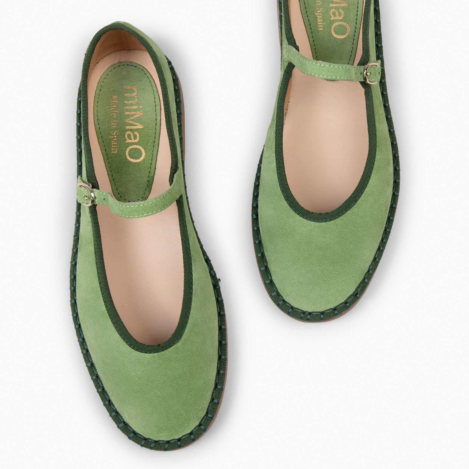 MARGARET - MERCEDITA PLANA CON TIRA VERDE
