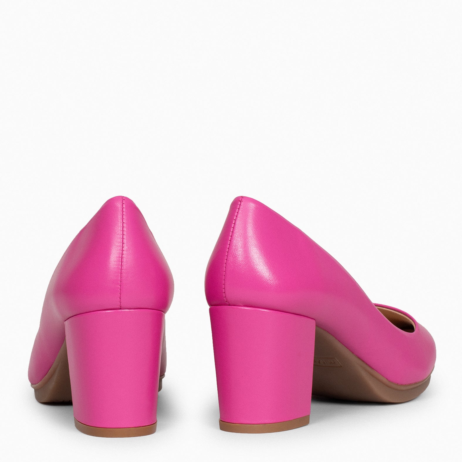 URBAN S SALÓN - Zapatos de tacón medio de napa FUCSIA