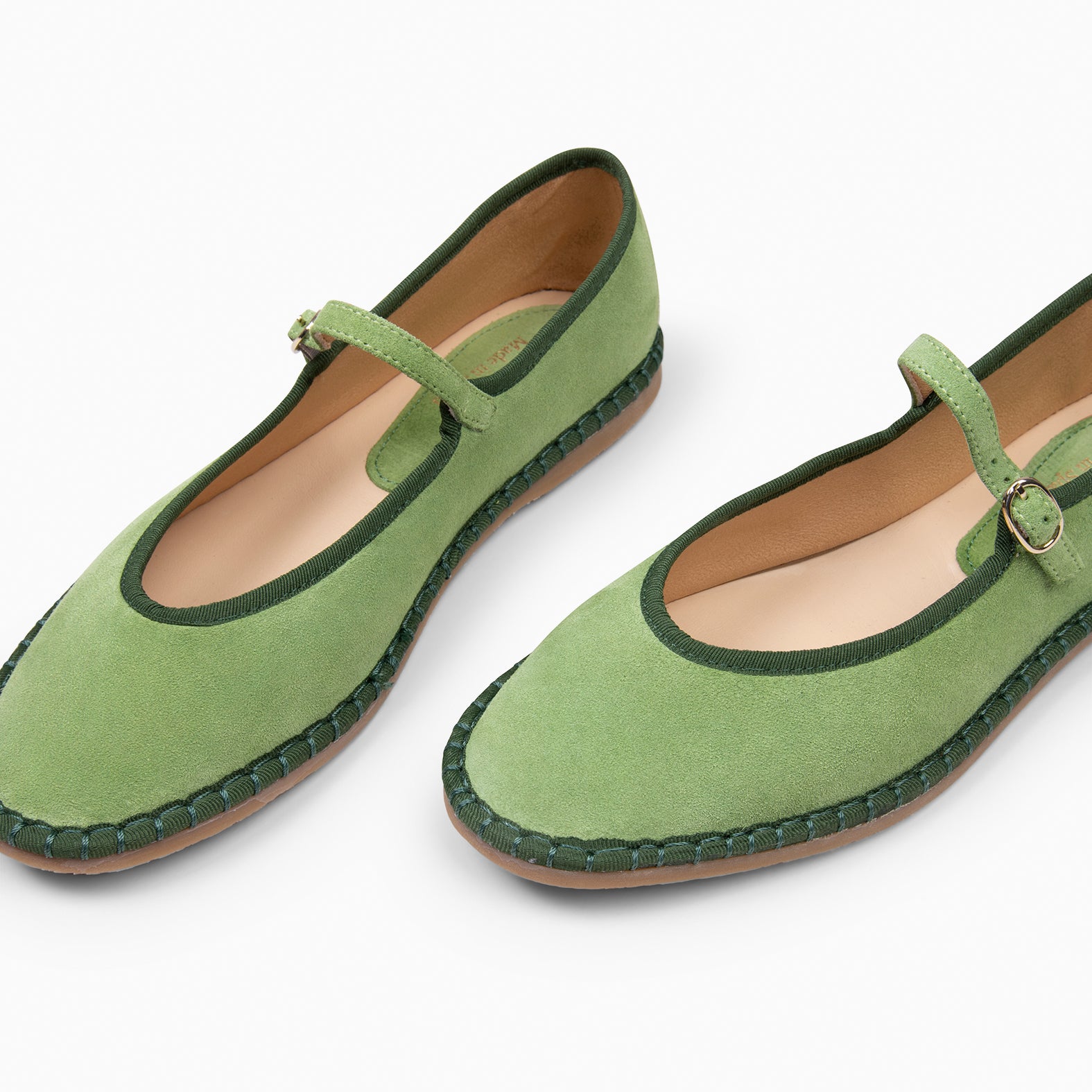 MARGARET - MERCEDITA PLANA CON TIRA VERDE