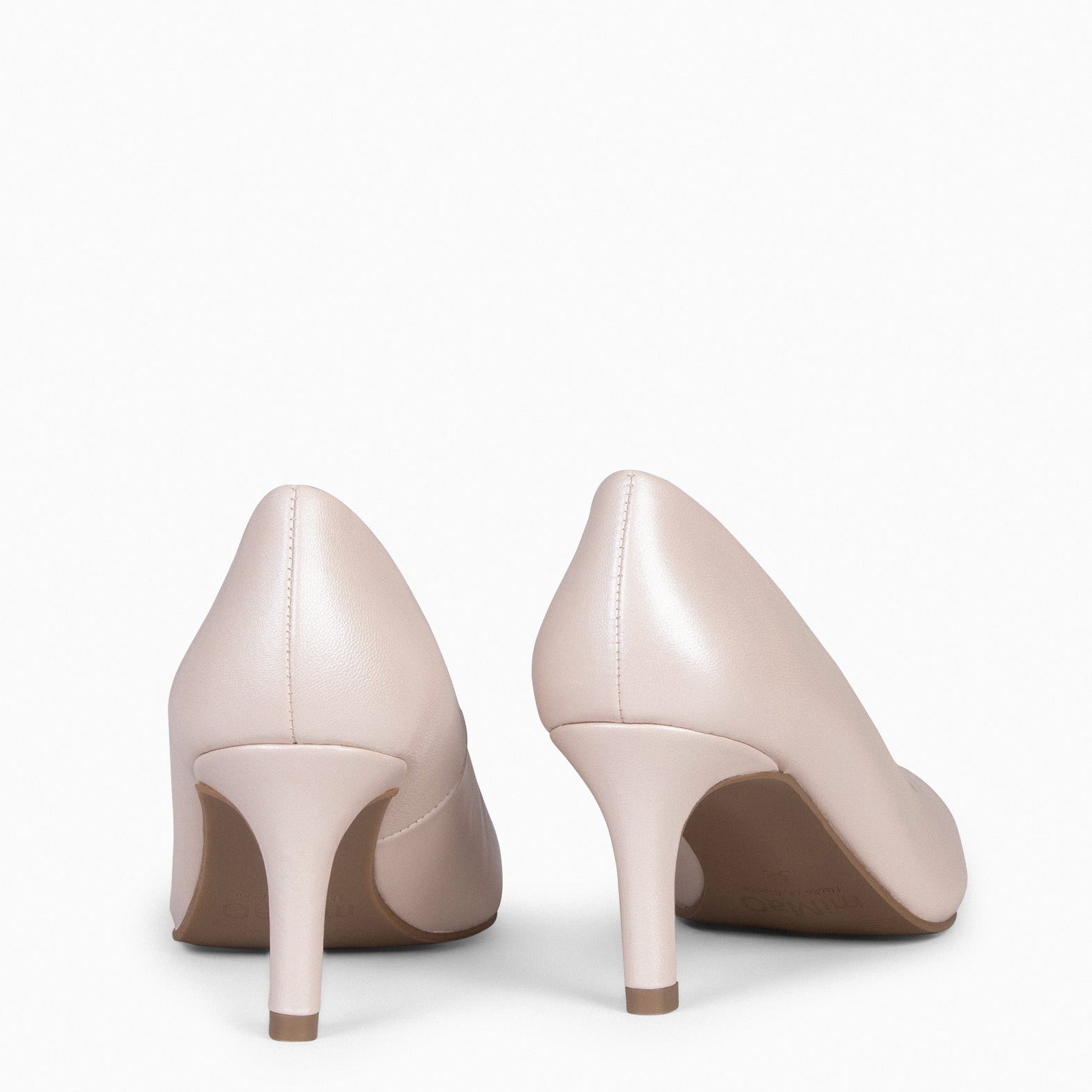 STILETTO SALÓN - Zapatos de tacón de aguja NUDE NACARADO