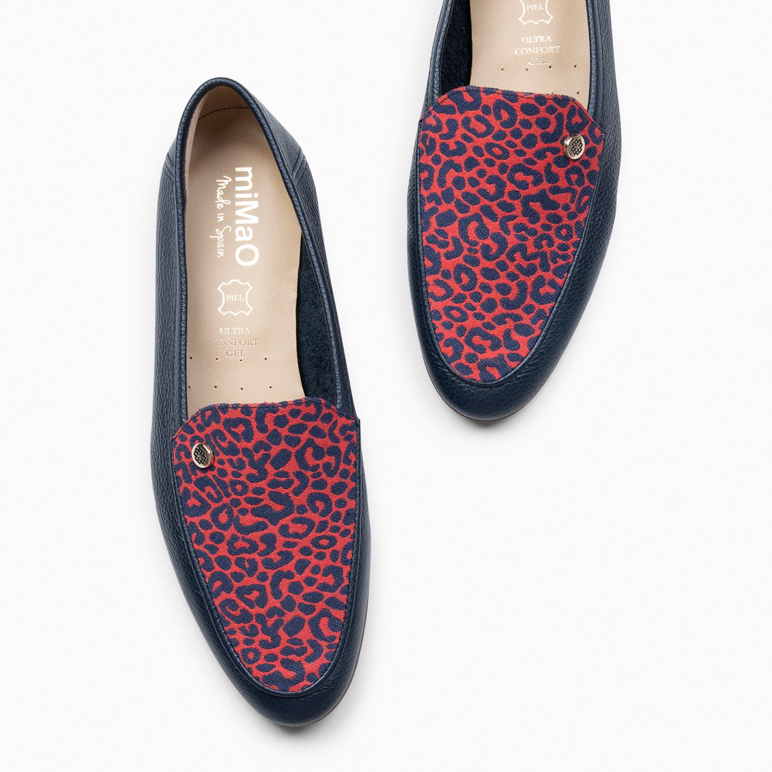 STYLE SAUVAGE - Mocasín tacón bajo MARINO