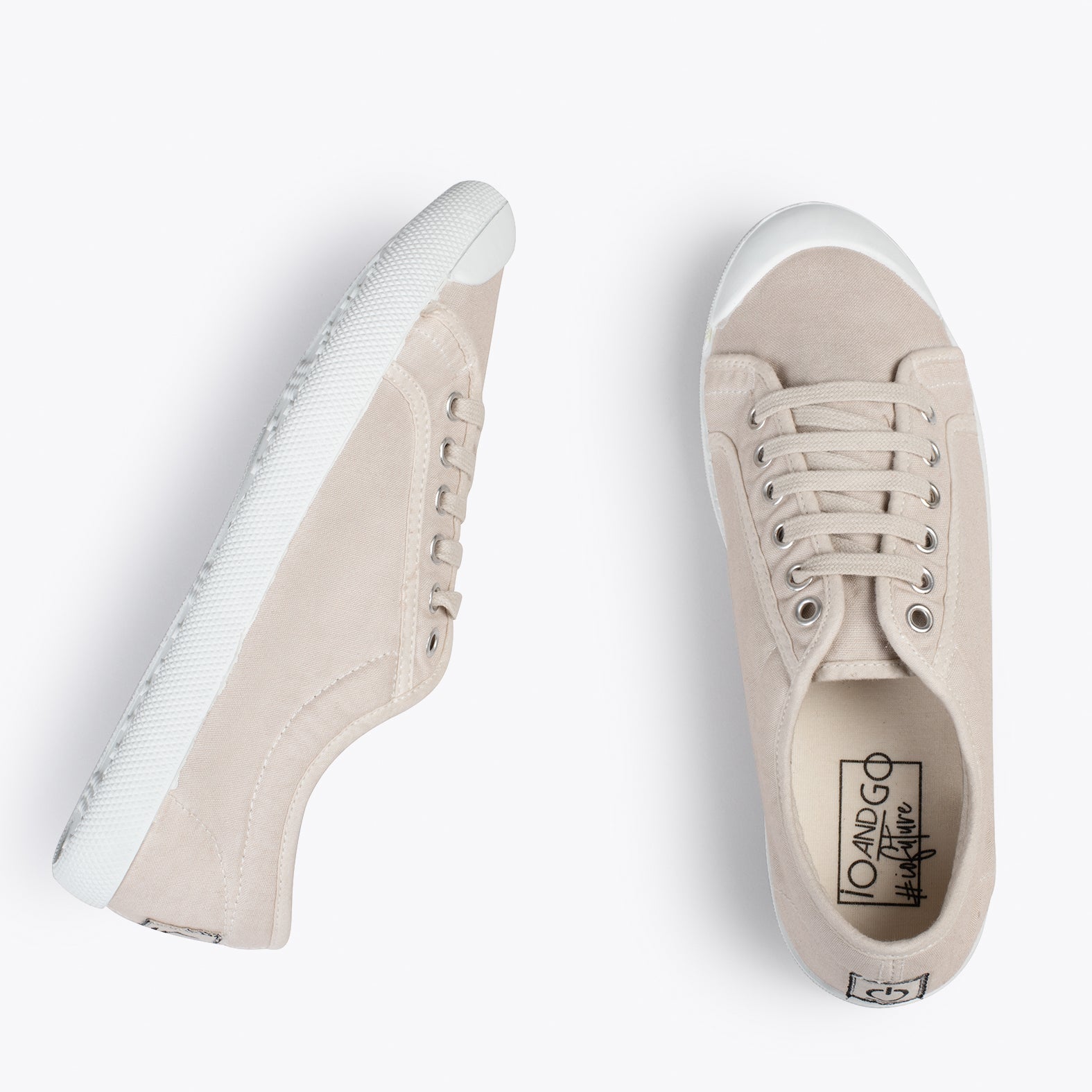BAOBAB – Zapatilla deportiva de algodón de IO&GO BEIGE
