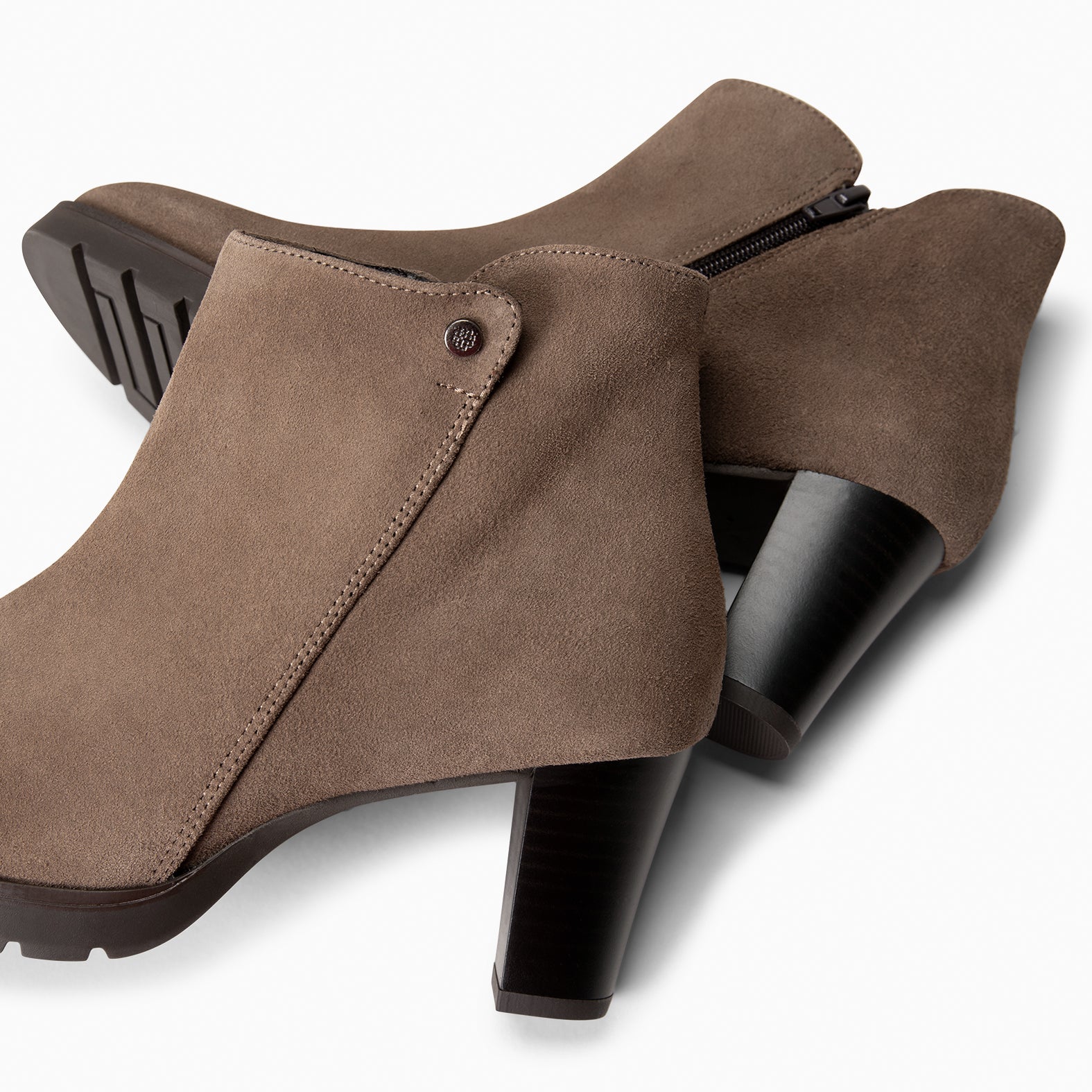 PRAGA - Botines TAUPE con tacón