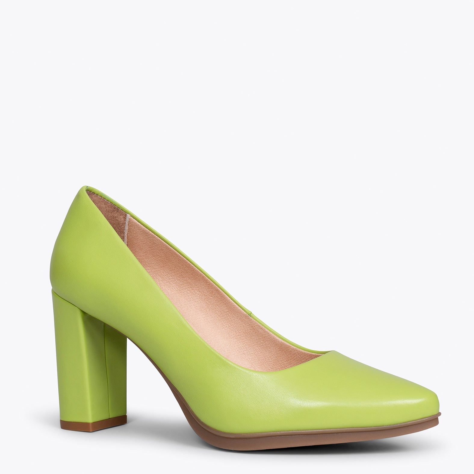URBAN SALON - Zapatos de tacón alto en napa VERDE PISTACHO