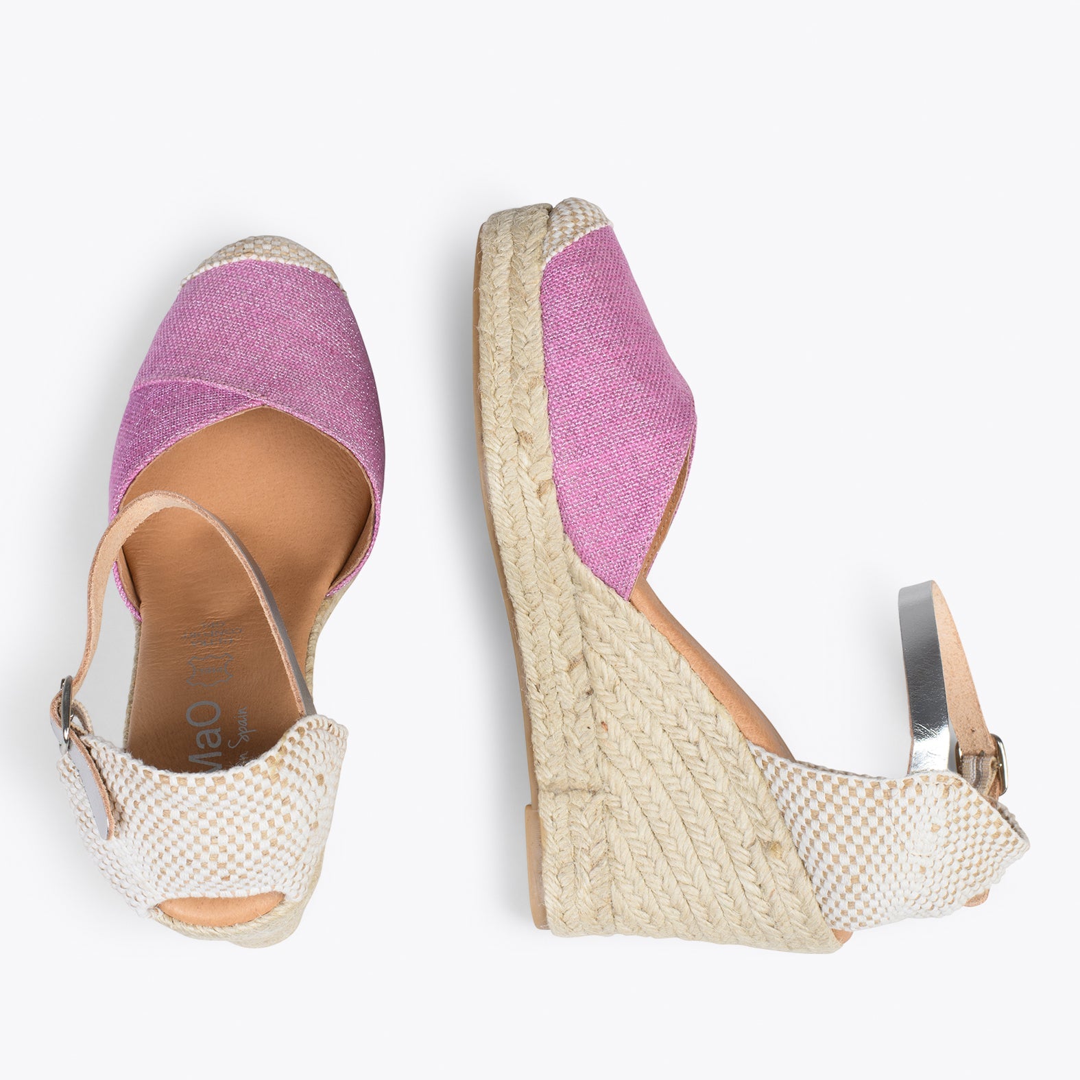 CONIL – Cuñas de esparto FUCSIA de lino