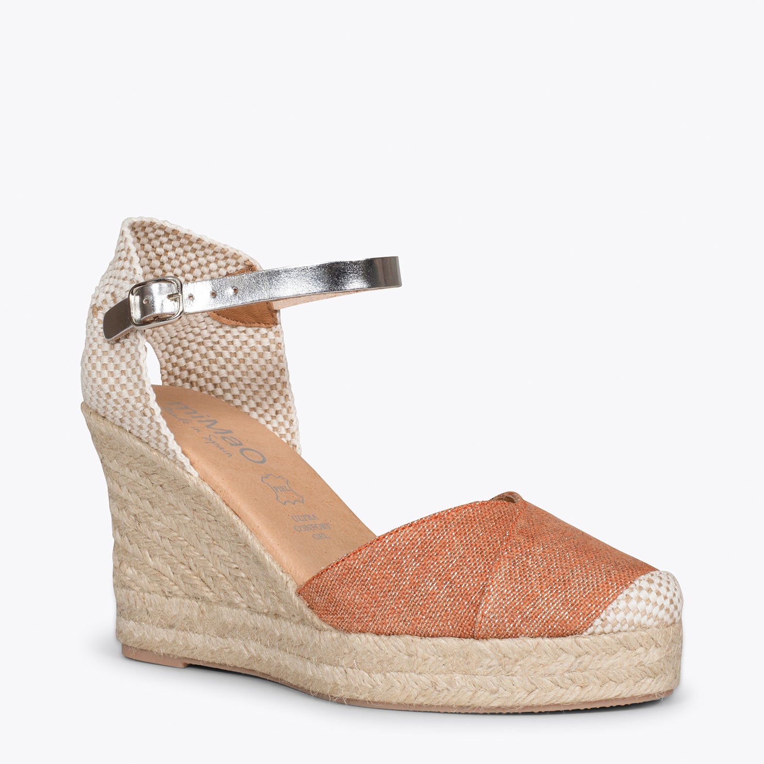 CONIL – Cuñas de esparto NARANJA de lino