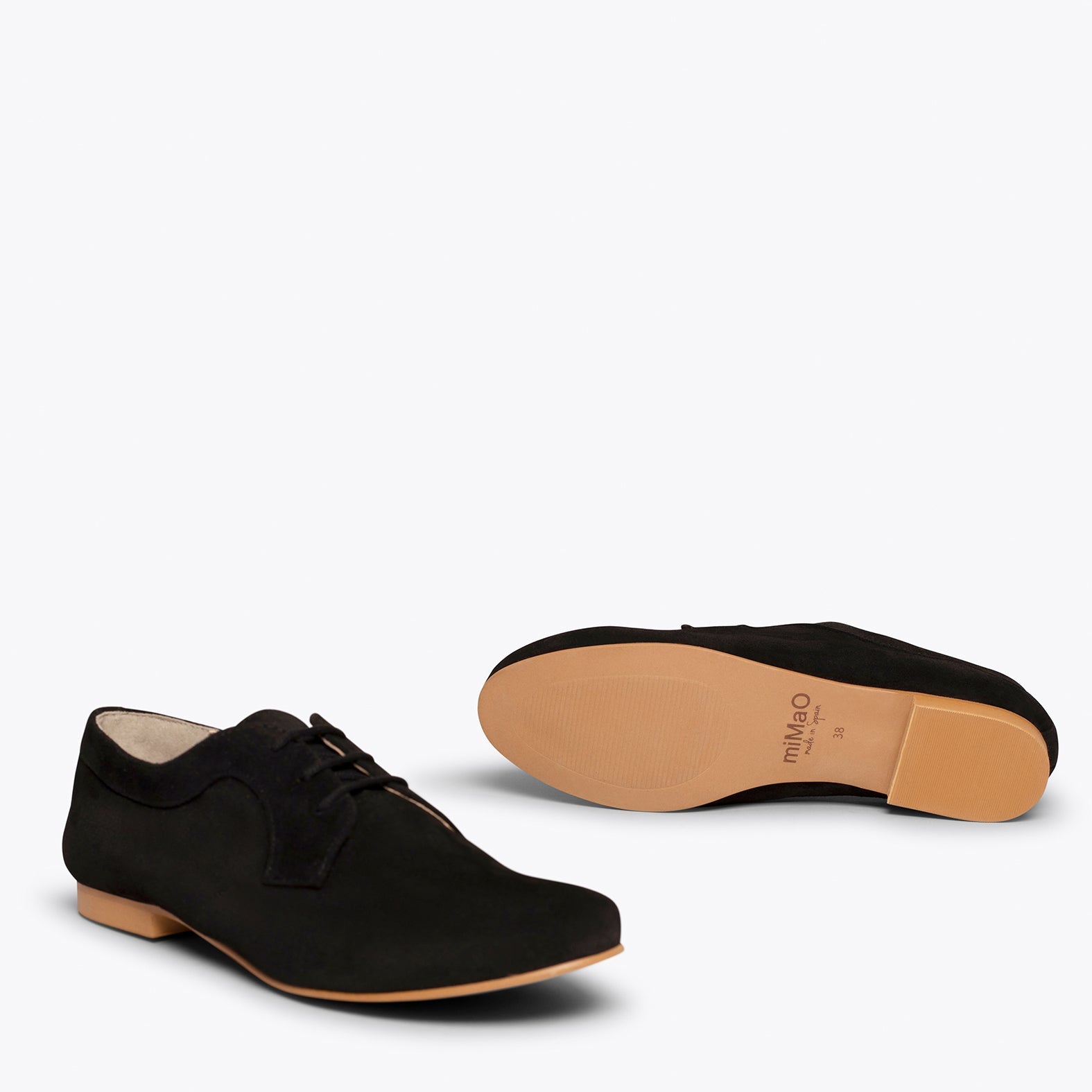 BLUCHER – Zapato con cordones NEGRO de mujer