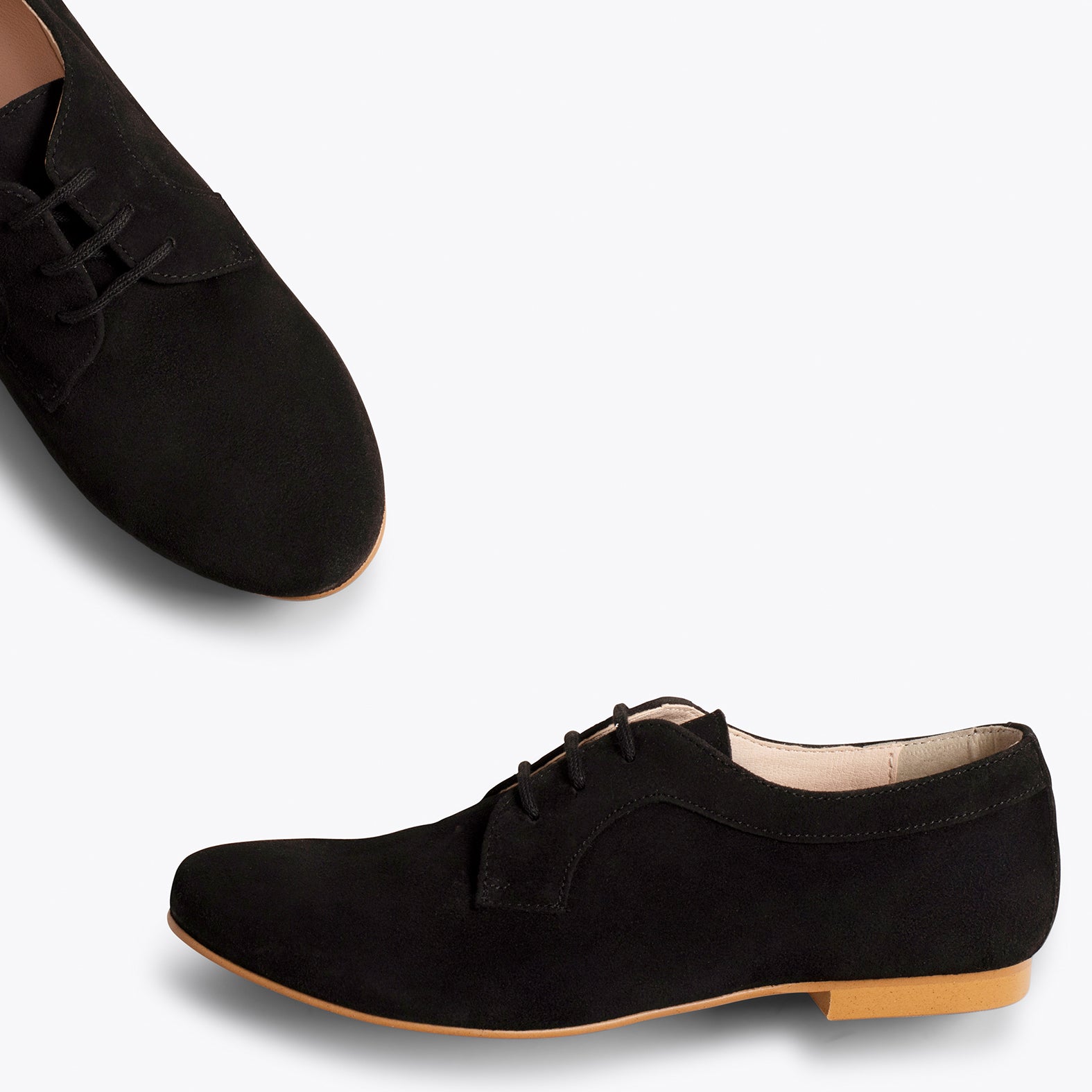 BLUCHER – Zapato con cordones NEGRO de mujer
