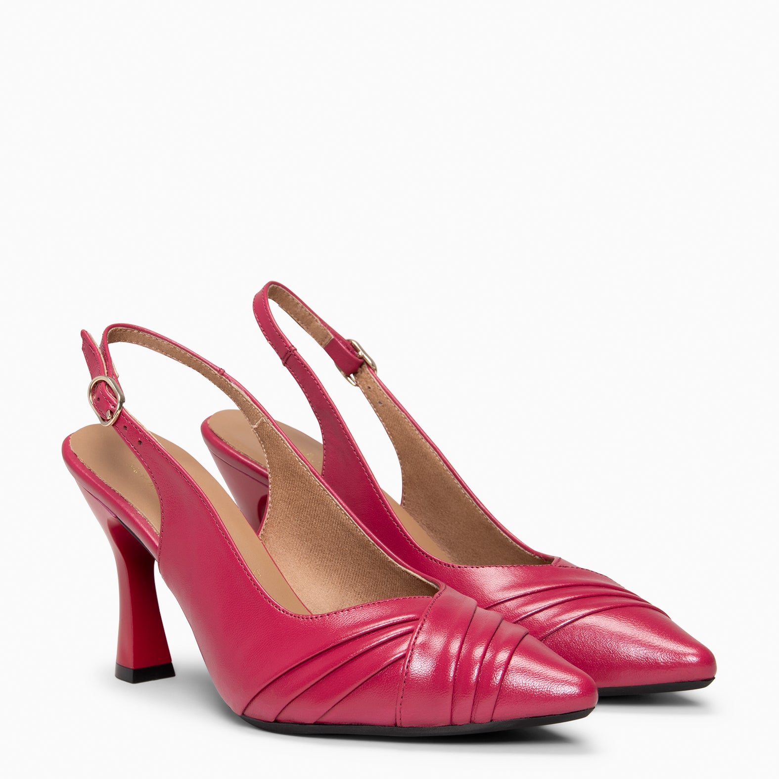 CARLA - Zapato de tacón alto destalonado CEREZA