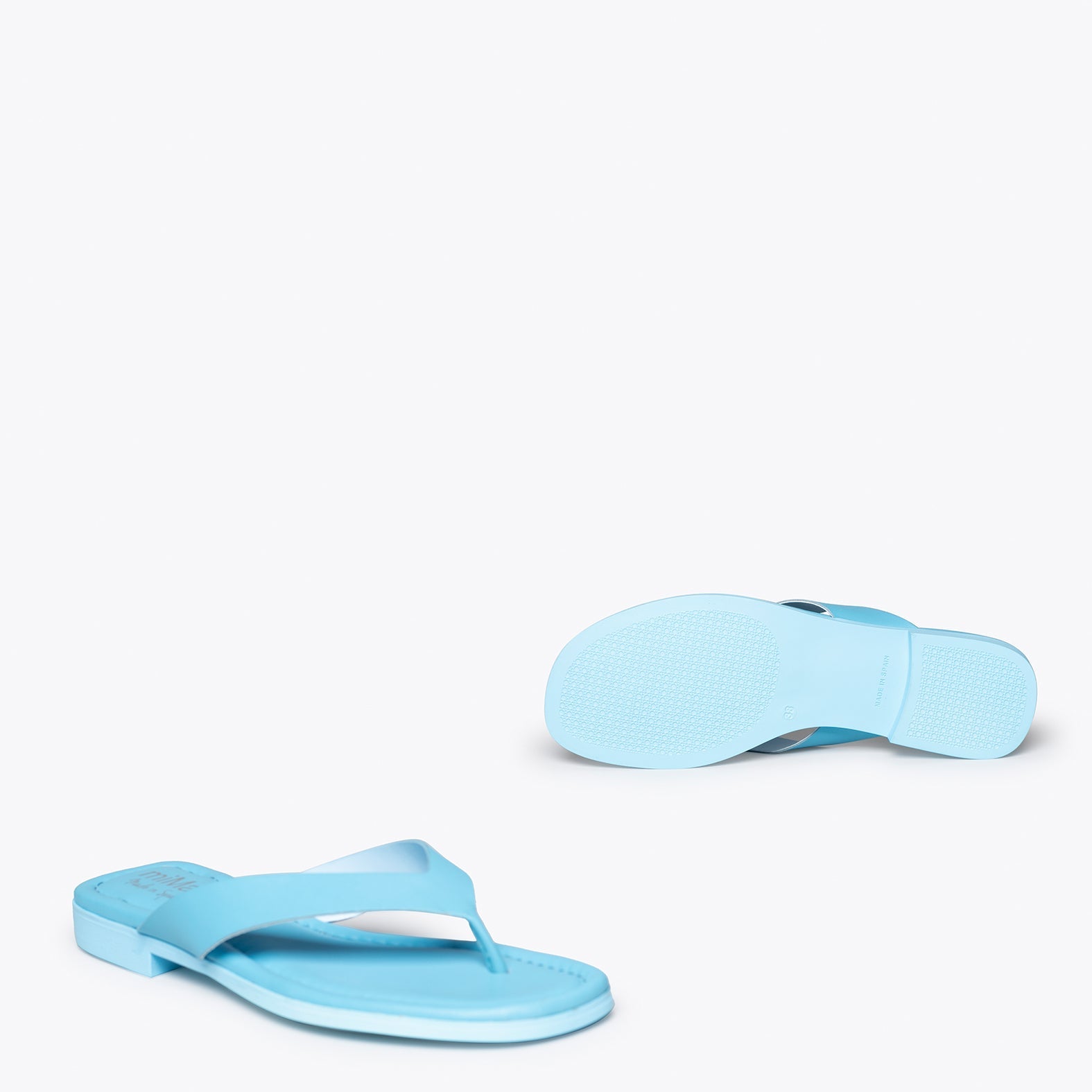 FLIP FLOP - Sandalias de dedo planas AZULES