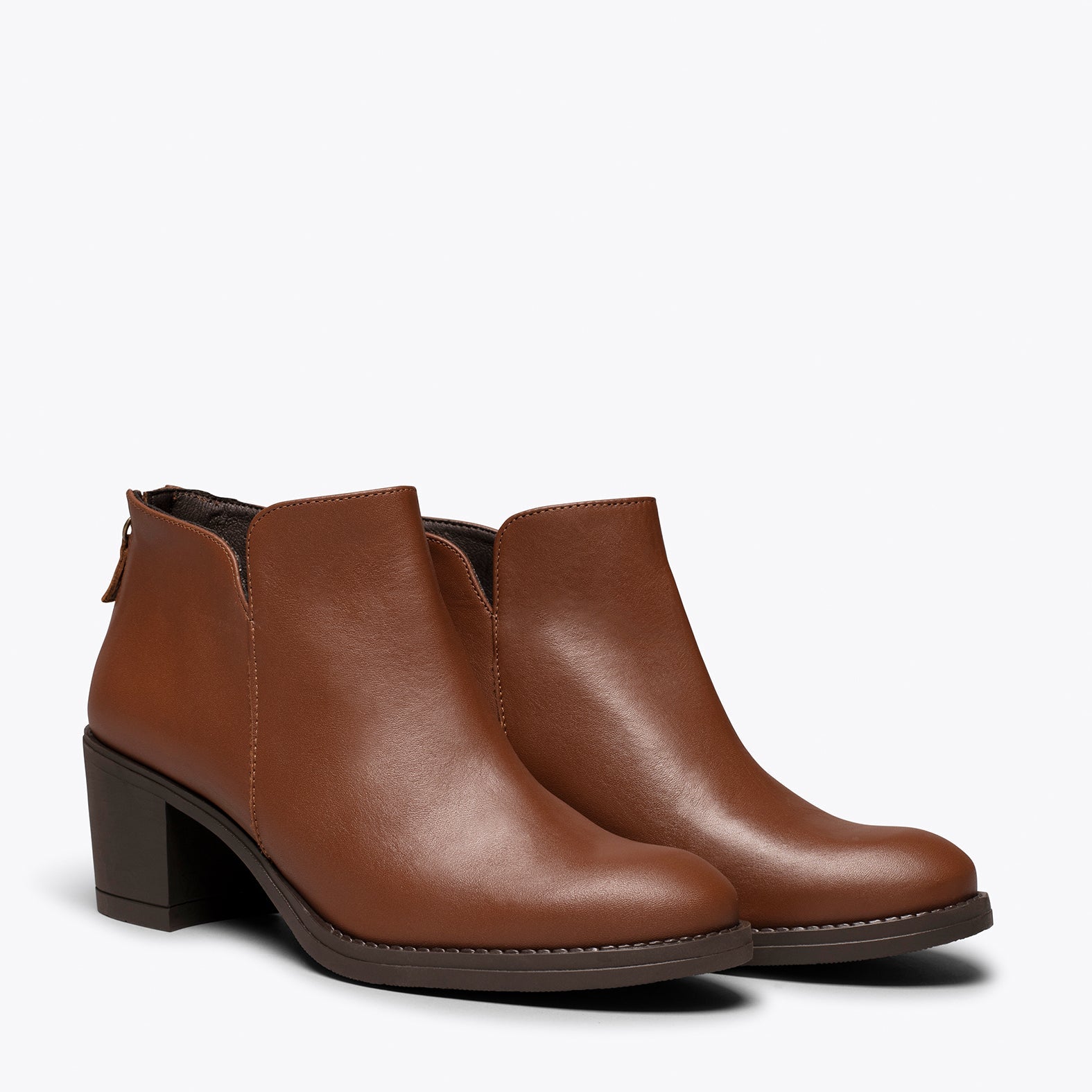 LOOK – Botín CUERO de mujer de caña baja