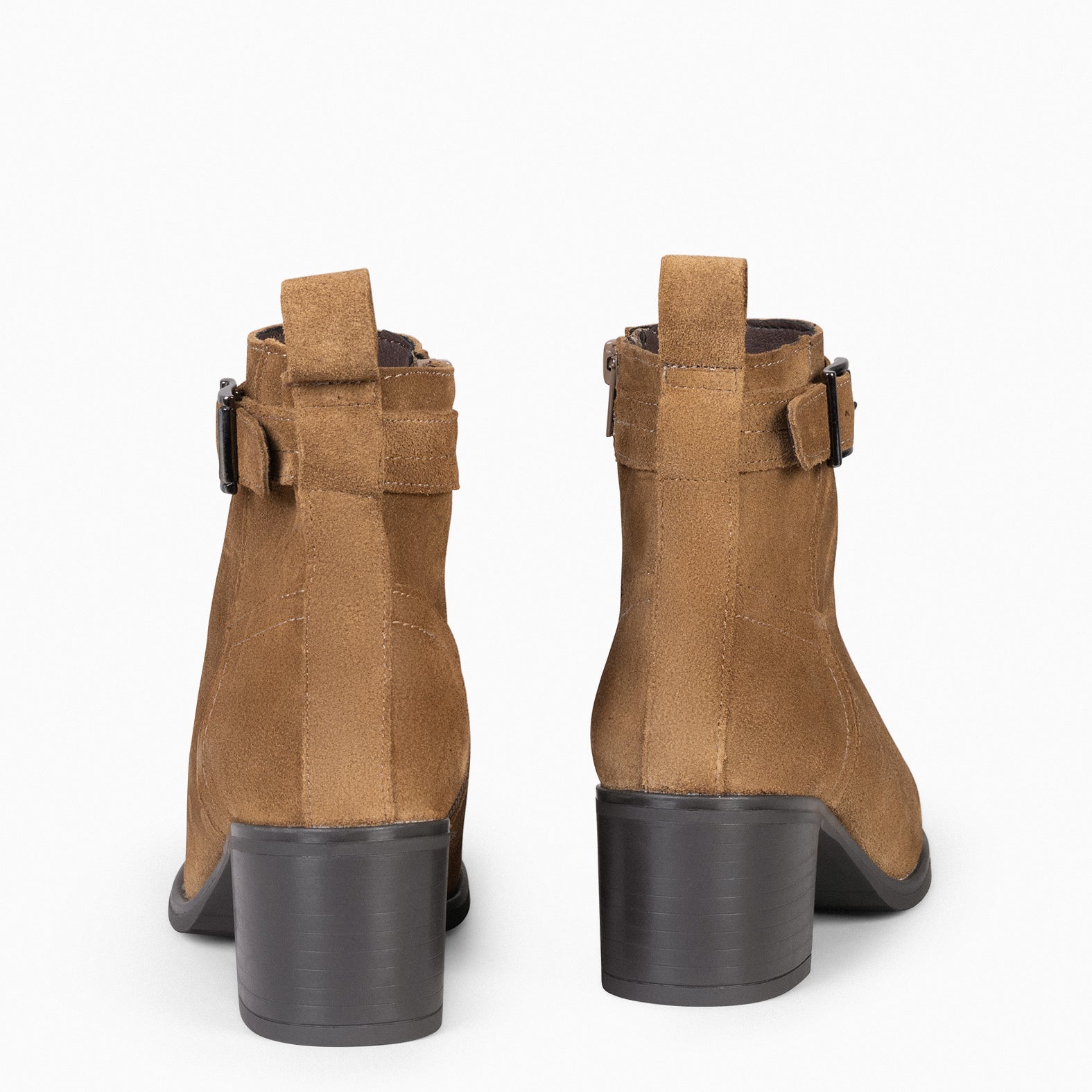SEATTLE - Botines serraje mujer en color CAMEL