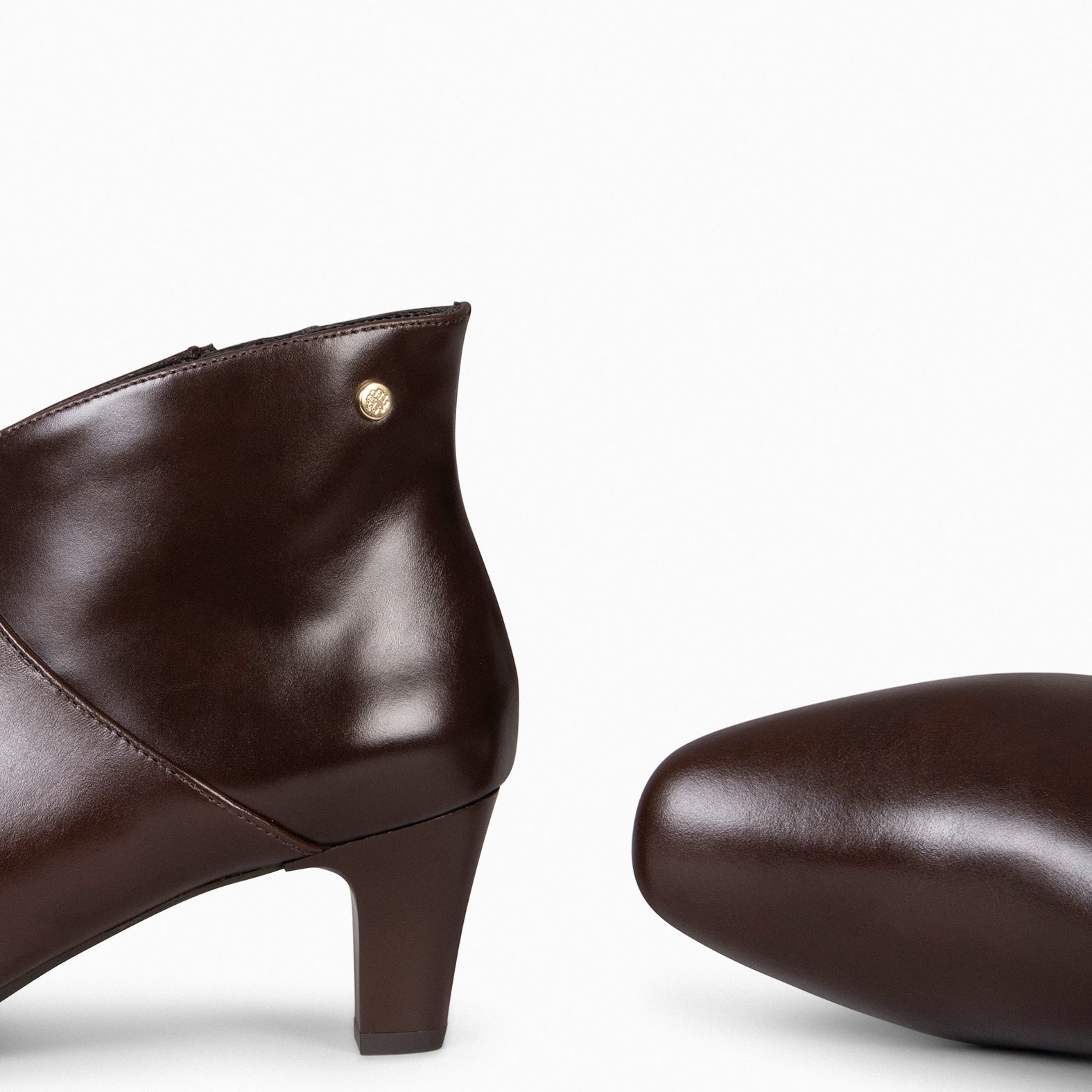 LADY - Botines napa mujer MARRON