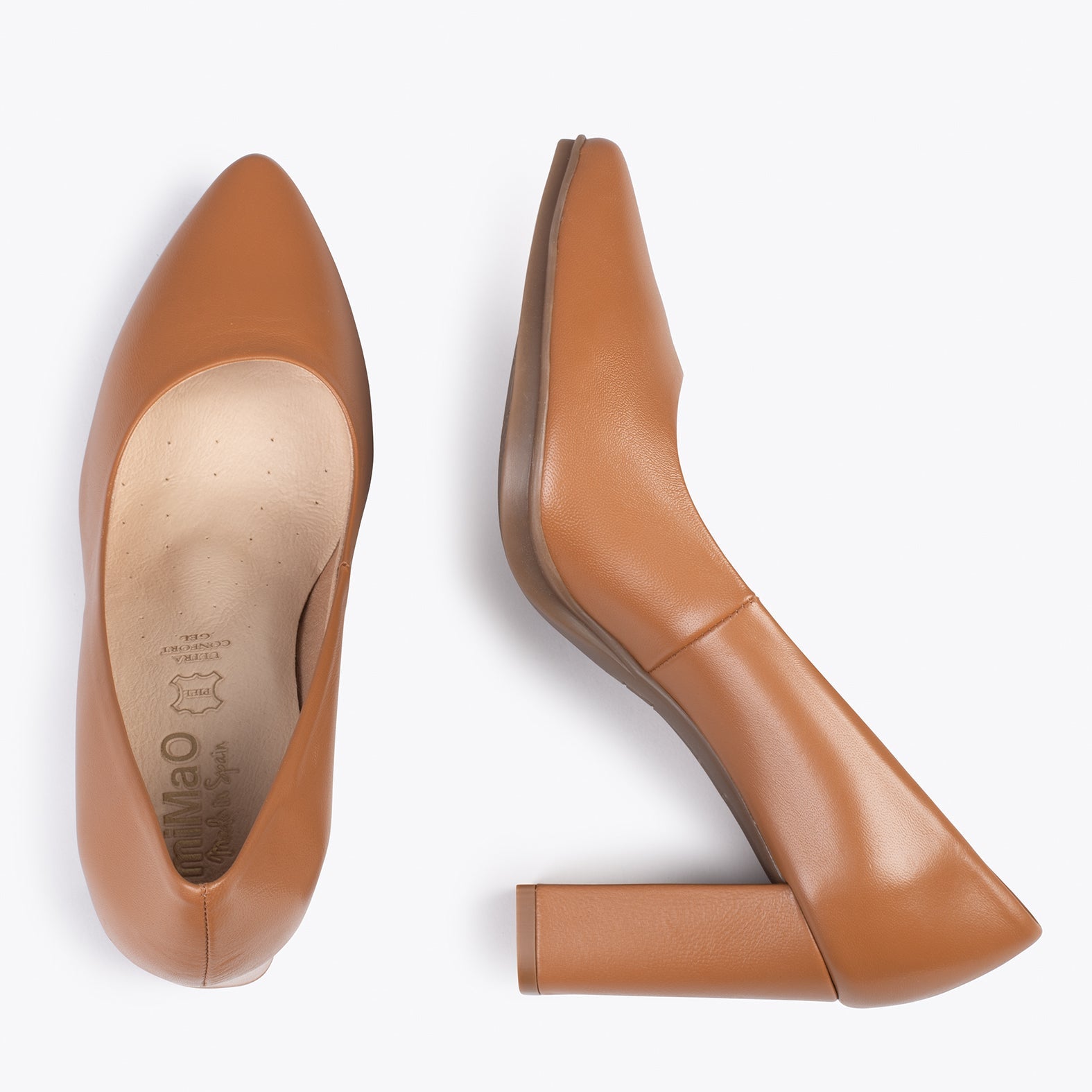 URBAN SALON - Zapatos de tacón alto en napa MARRÓN