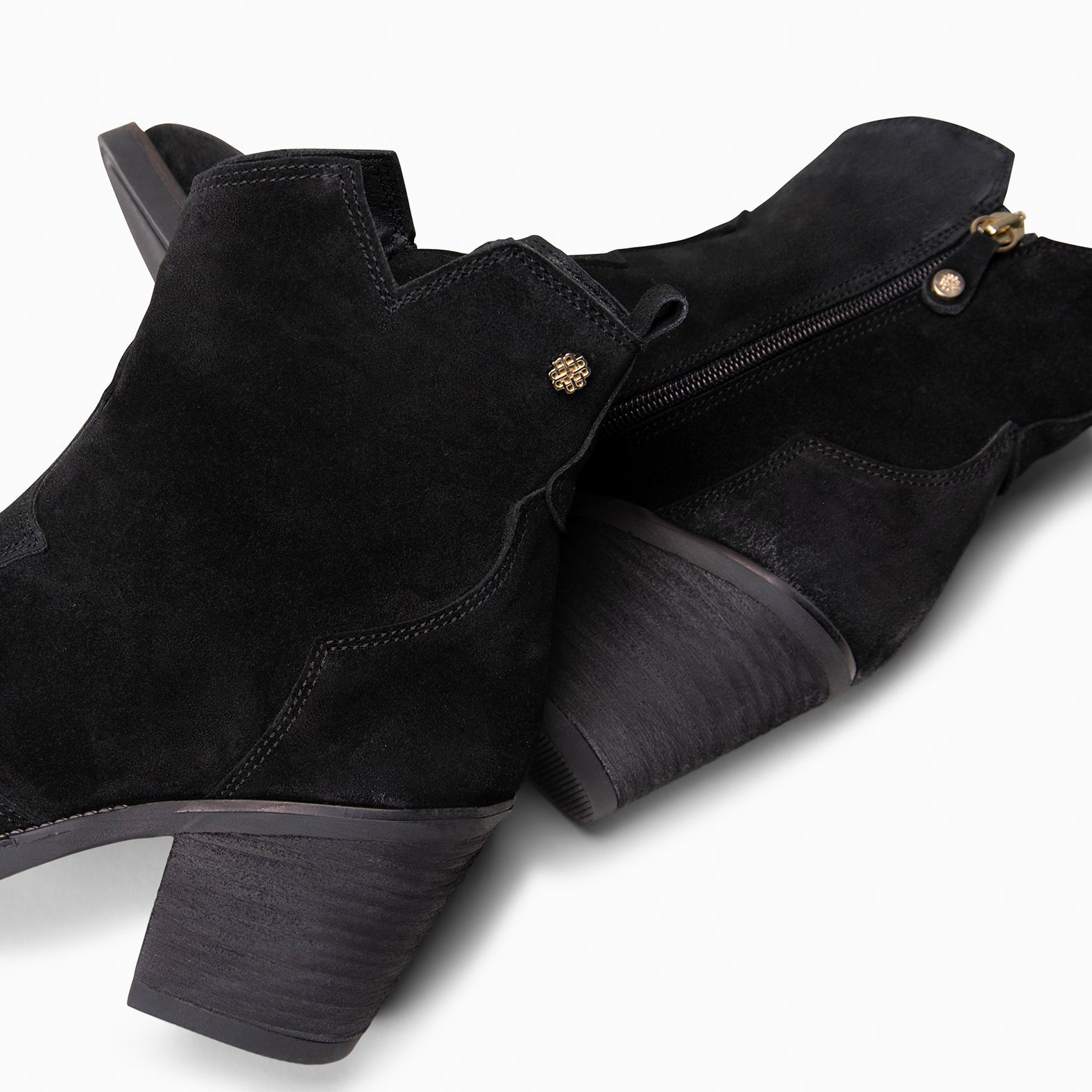 BEDFORD – Botines cowboy con tacón NEGRO