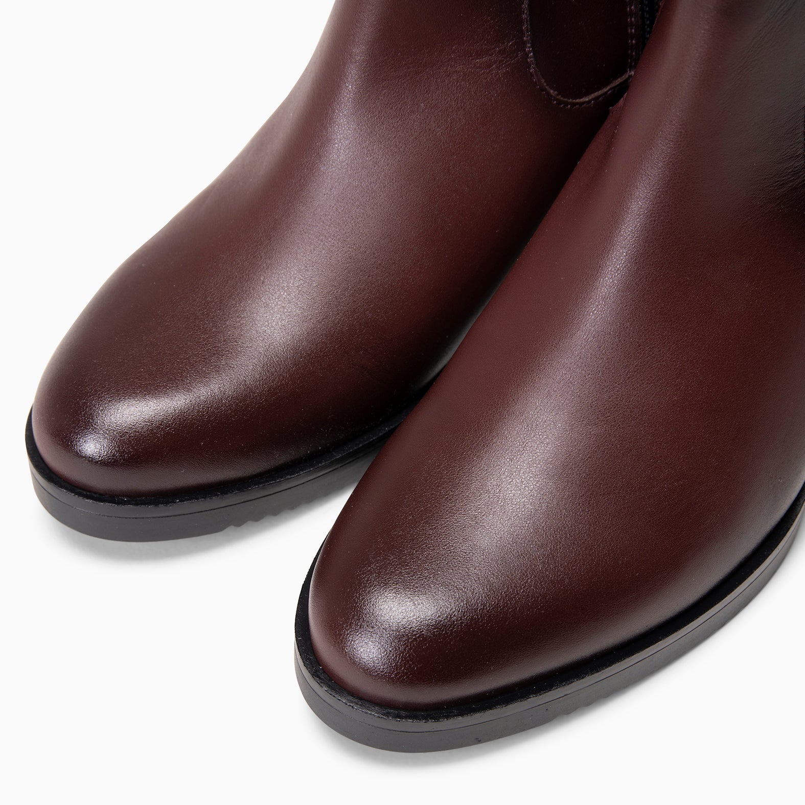 LEMY - Botines BURDEOS de piel de napa