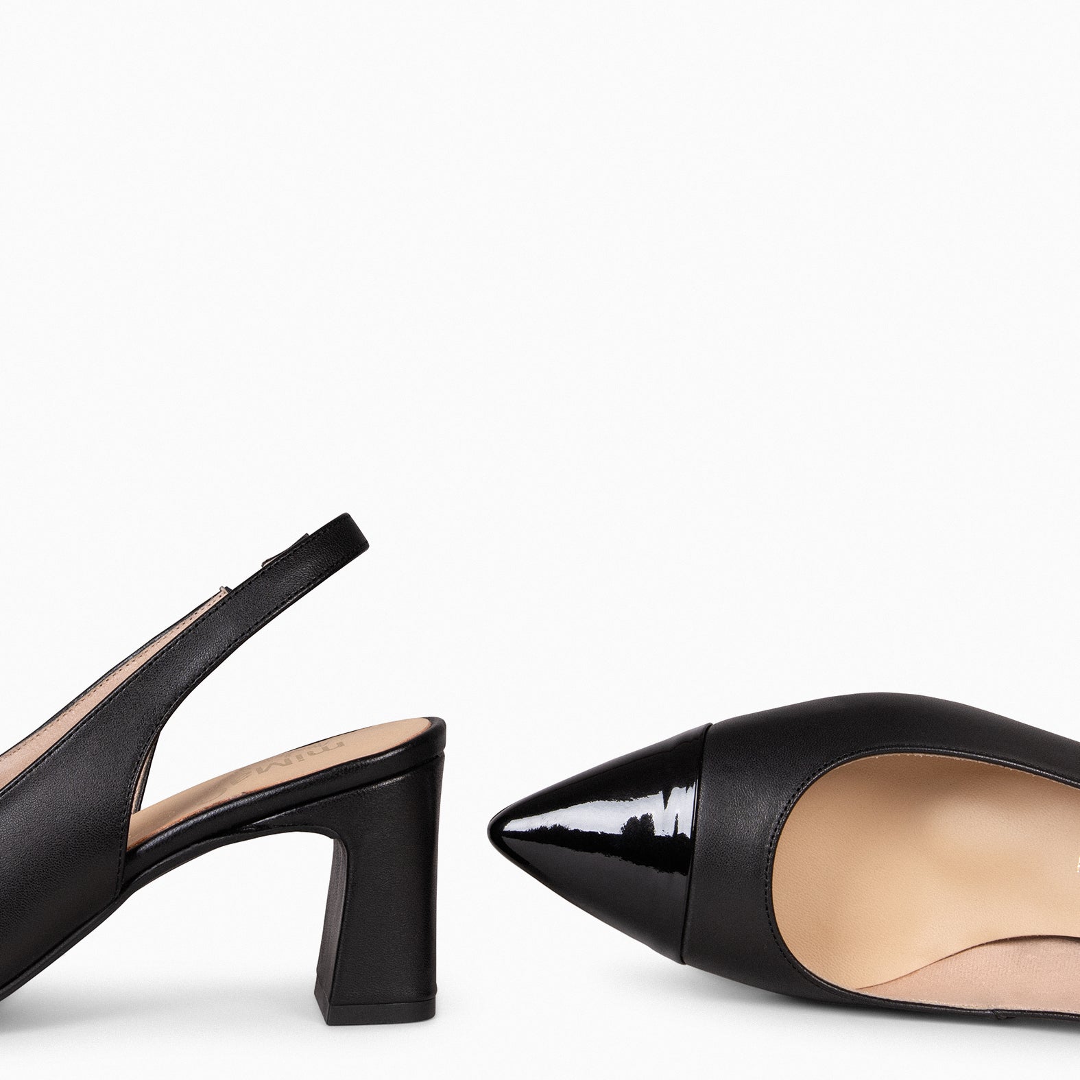 DIANA - Zapato con puntera afilada NEGRO