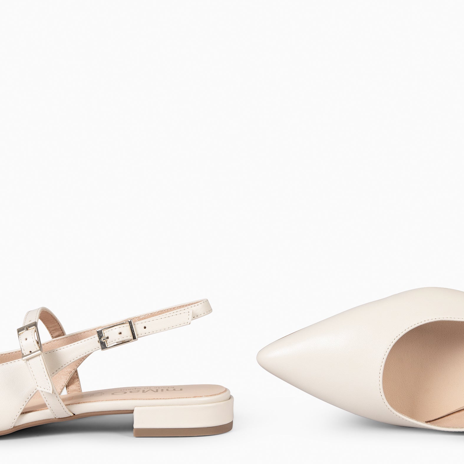 EVA - ZAPATOS ELEGANTES DESTALONADOS HUESO