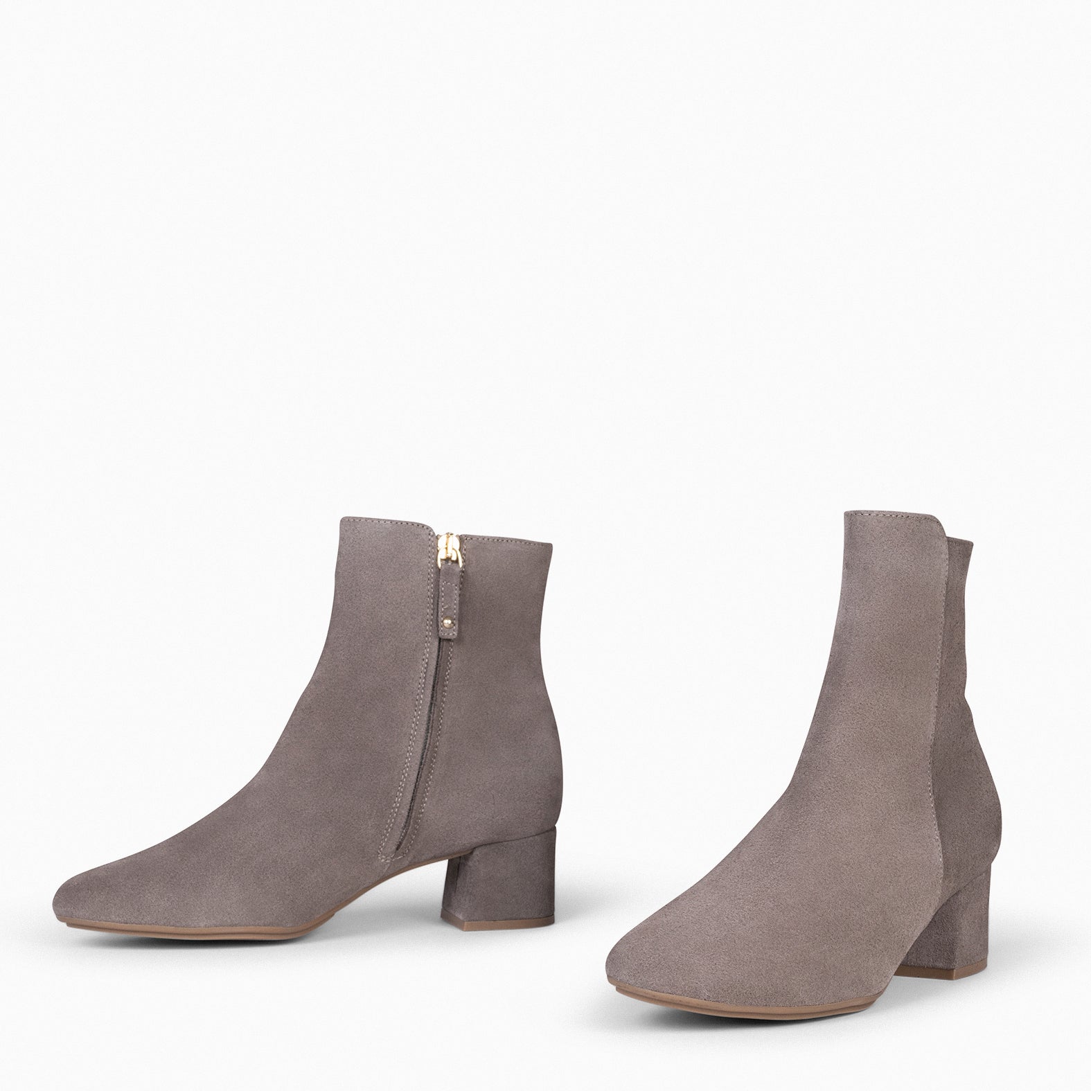 MAIA - Botín Serraje Mujer TAUPE