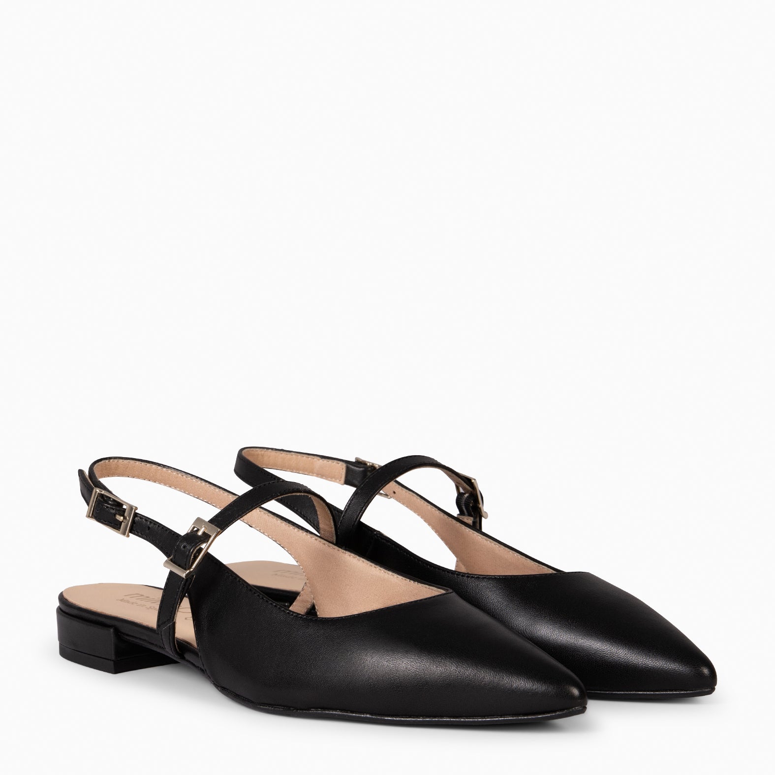 EVA - ZAPATOS ELEGANTES DESTALONADOS NEGRO