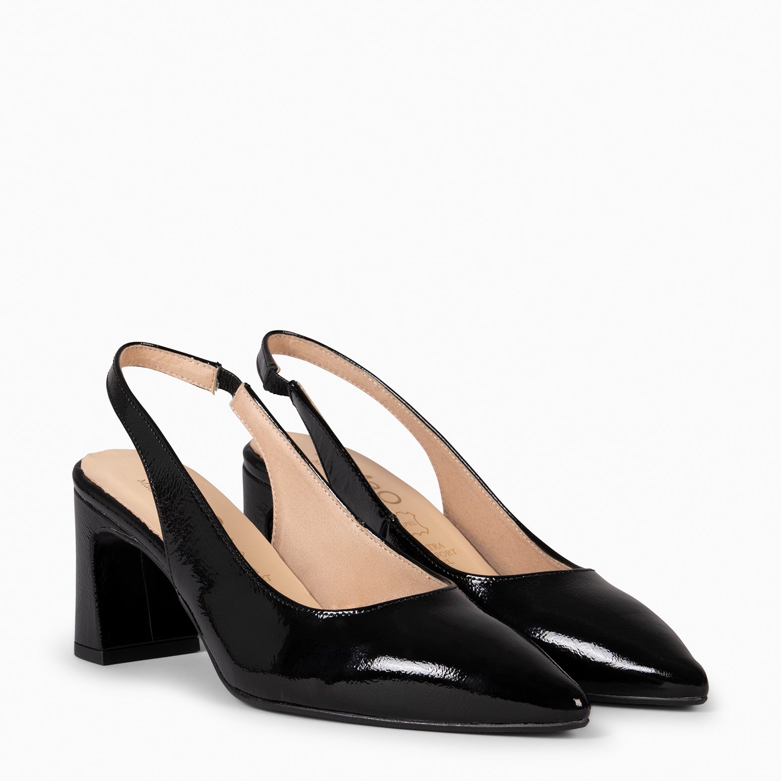 MIRIAM - Zapato destalonado NEGRO