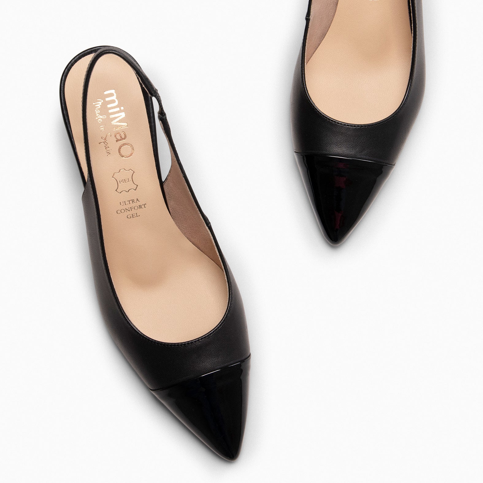 DIANA - Zapato con puntera afilada NEGRO