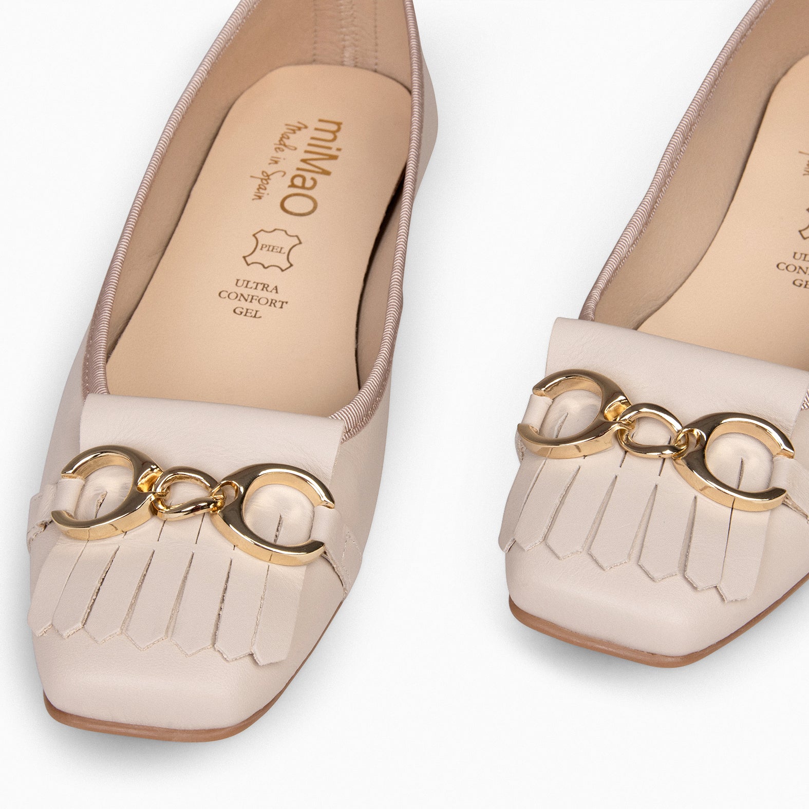 ZOY - Manoletina con puntera cuadrada BEIGE