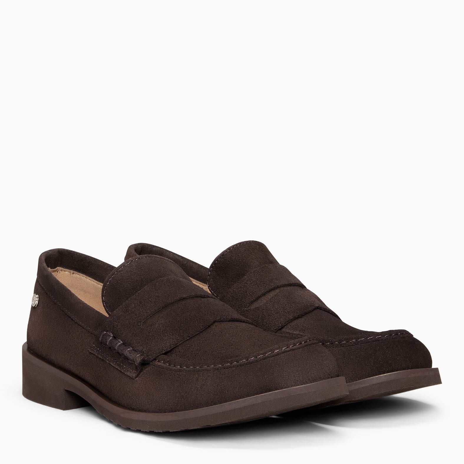 HARVARD - Mocasines planos de piel MARRON