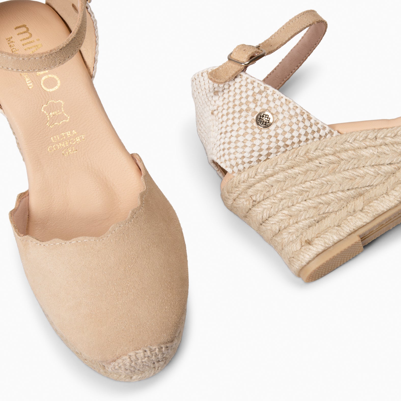 MIAMI - CUÑAS DE ESPARTO DE SERRAJE BEIGE