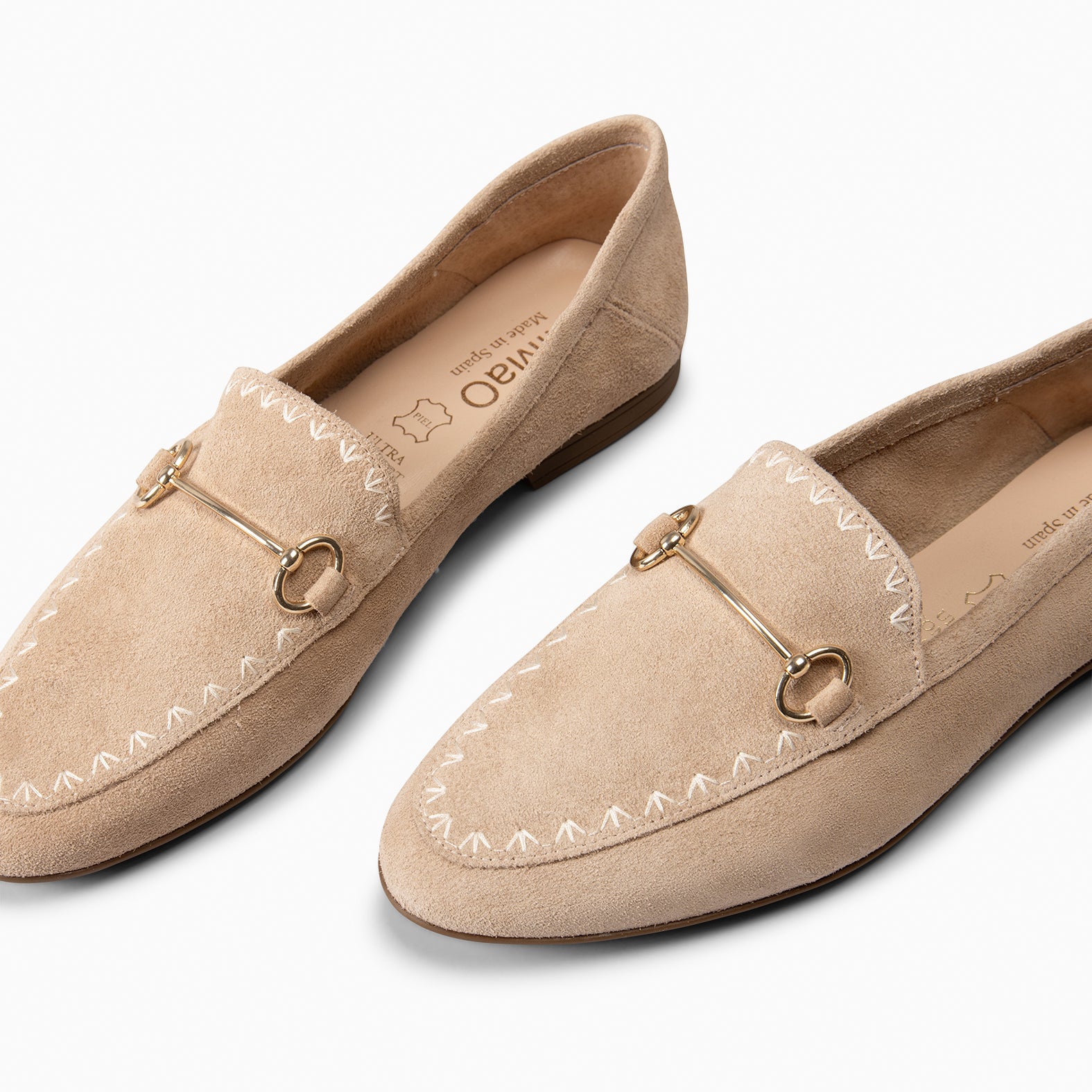BLAKE - MOCASINES DE SERRAJE BEIGE