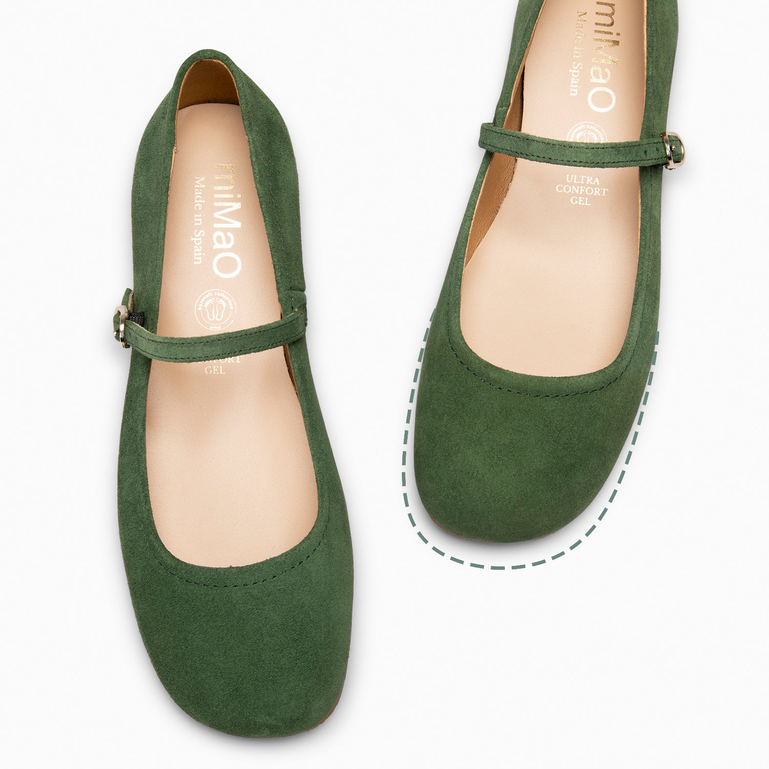 JAZMÍN - MERCEDITA PLANA ESTILO BARESOFT VERDE