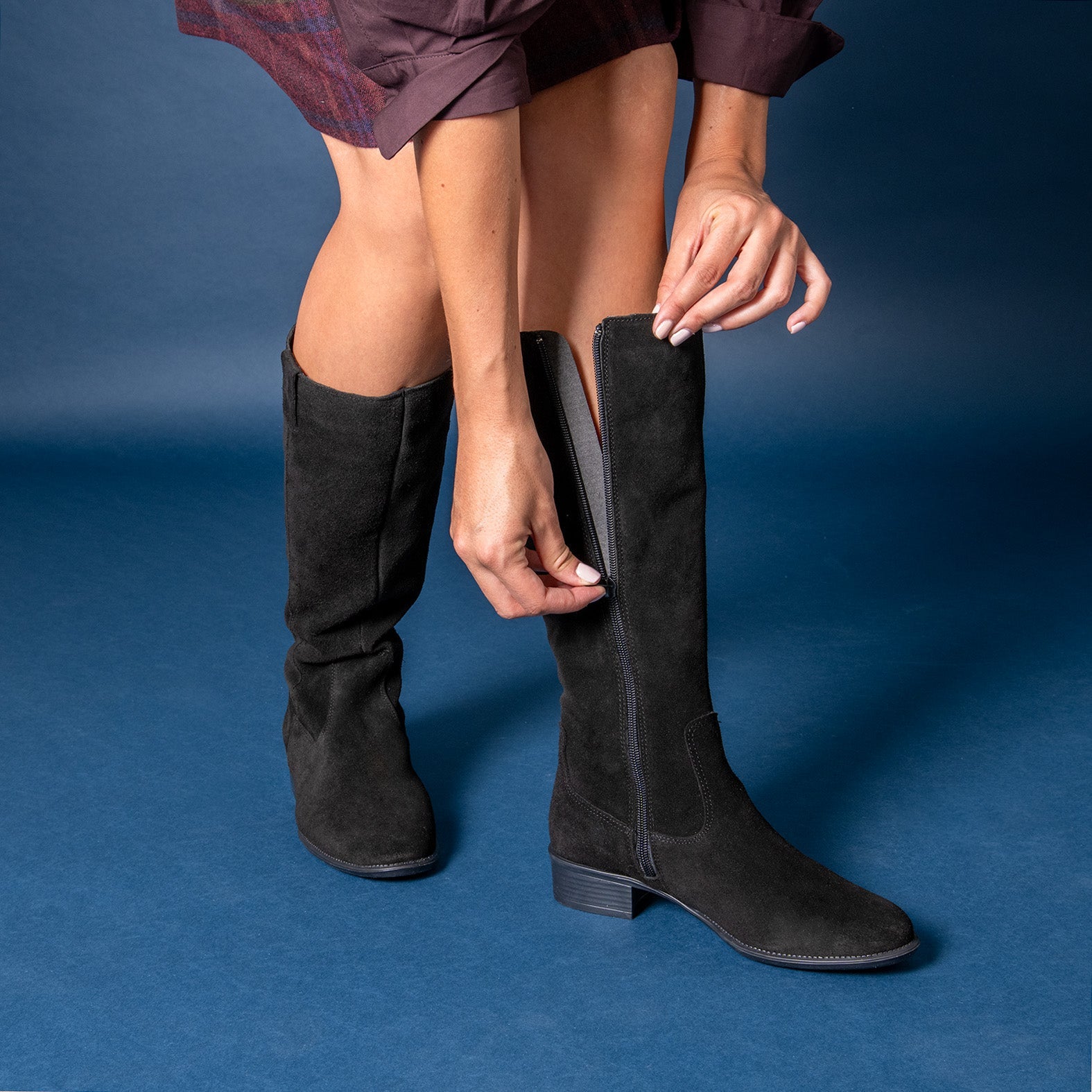 TEXAS - Botas de tacón bajo NEGRO