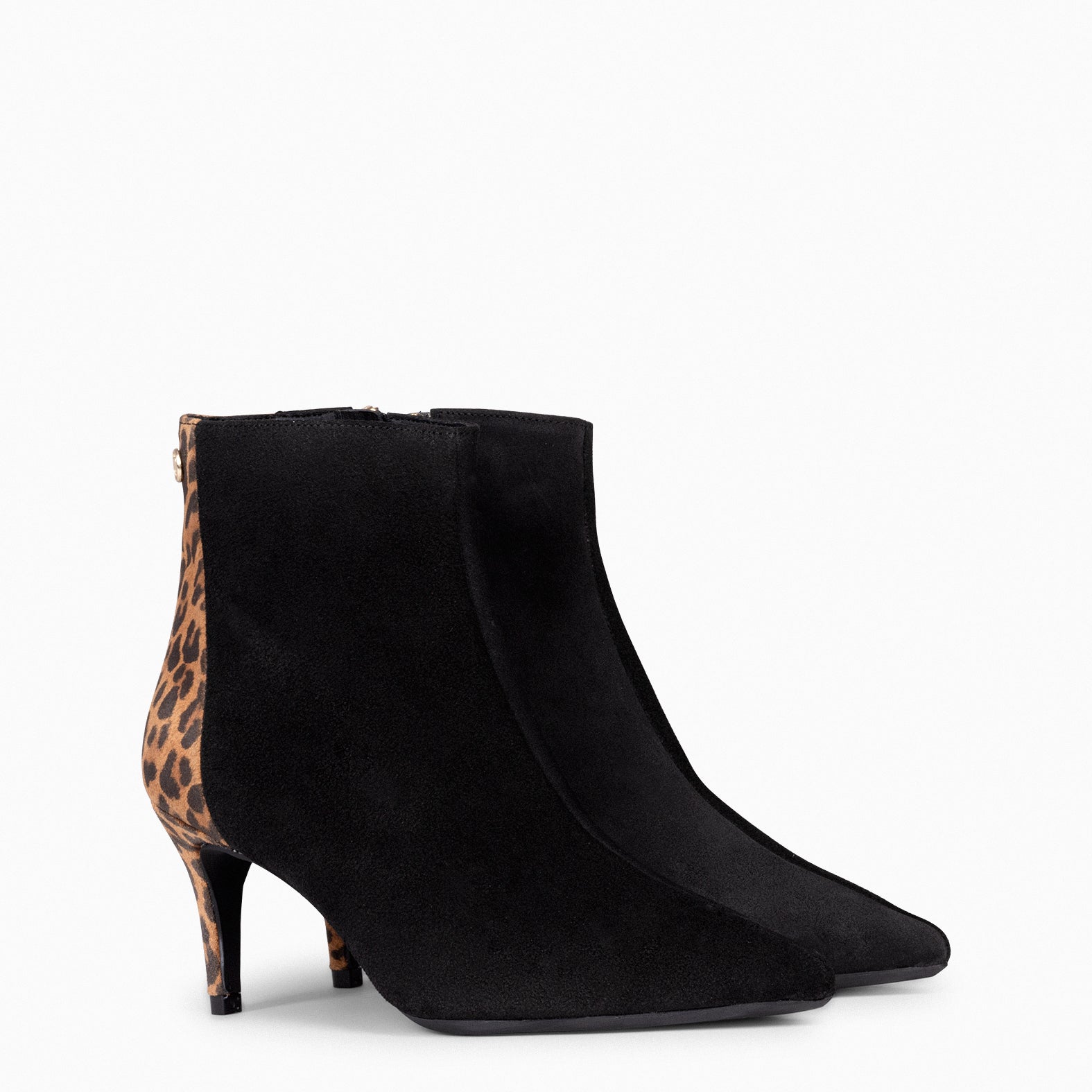 NUIT - Botín con tacón fino NEGRO LEOPARDO