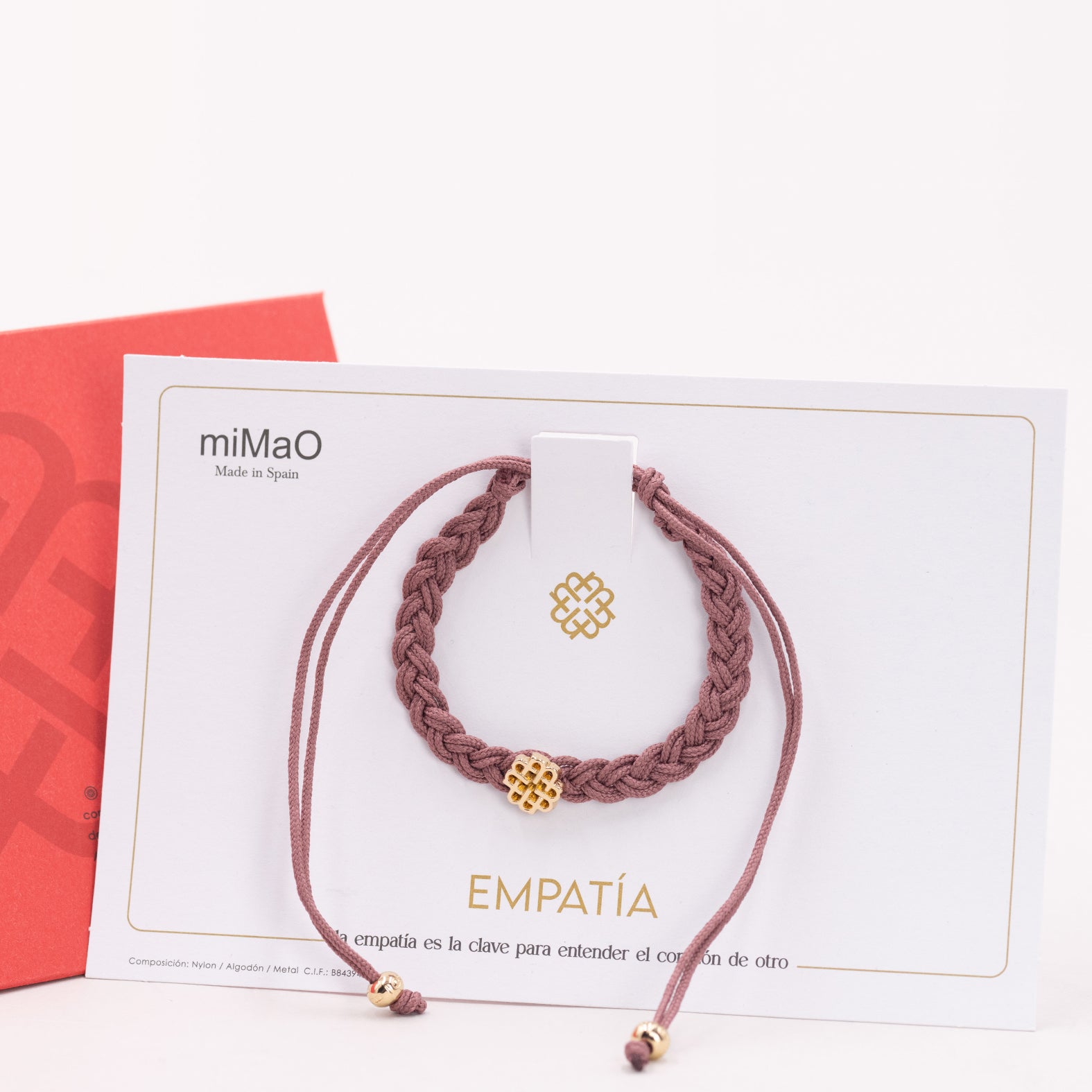 PULSERA ROSA DE LA EMPATÍA ORO