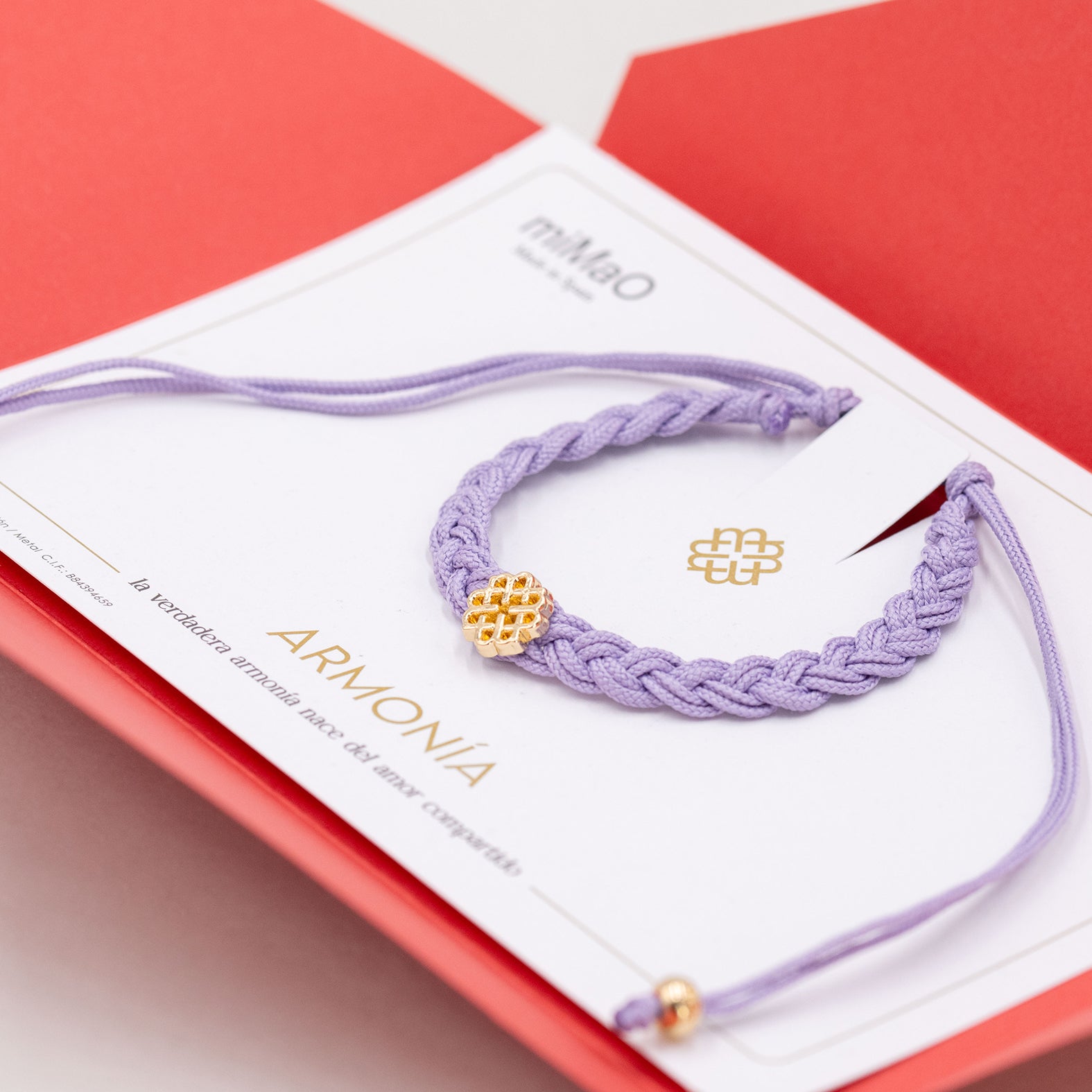 PULSERA MALVA DE LA ARMONÍA ORO