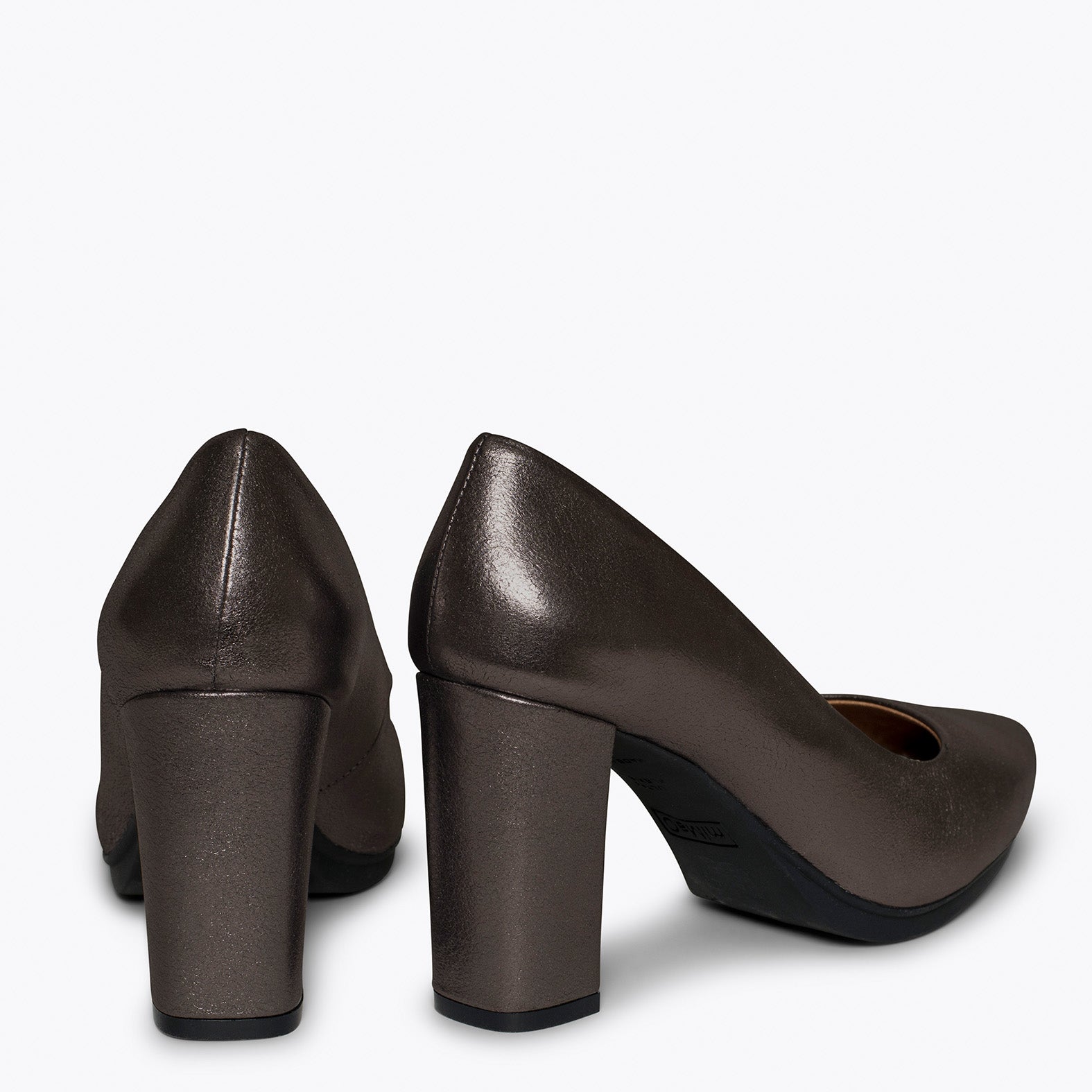 URBAN SPLASH - Zapatos de piel metalizada PLATEADA