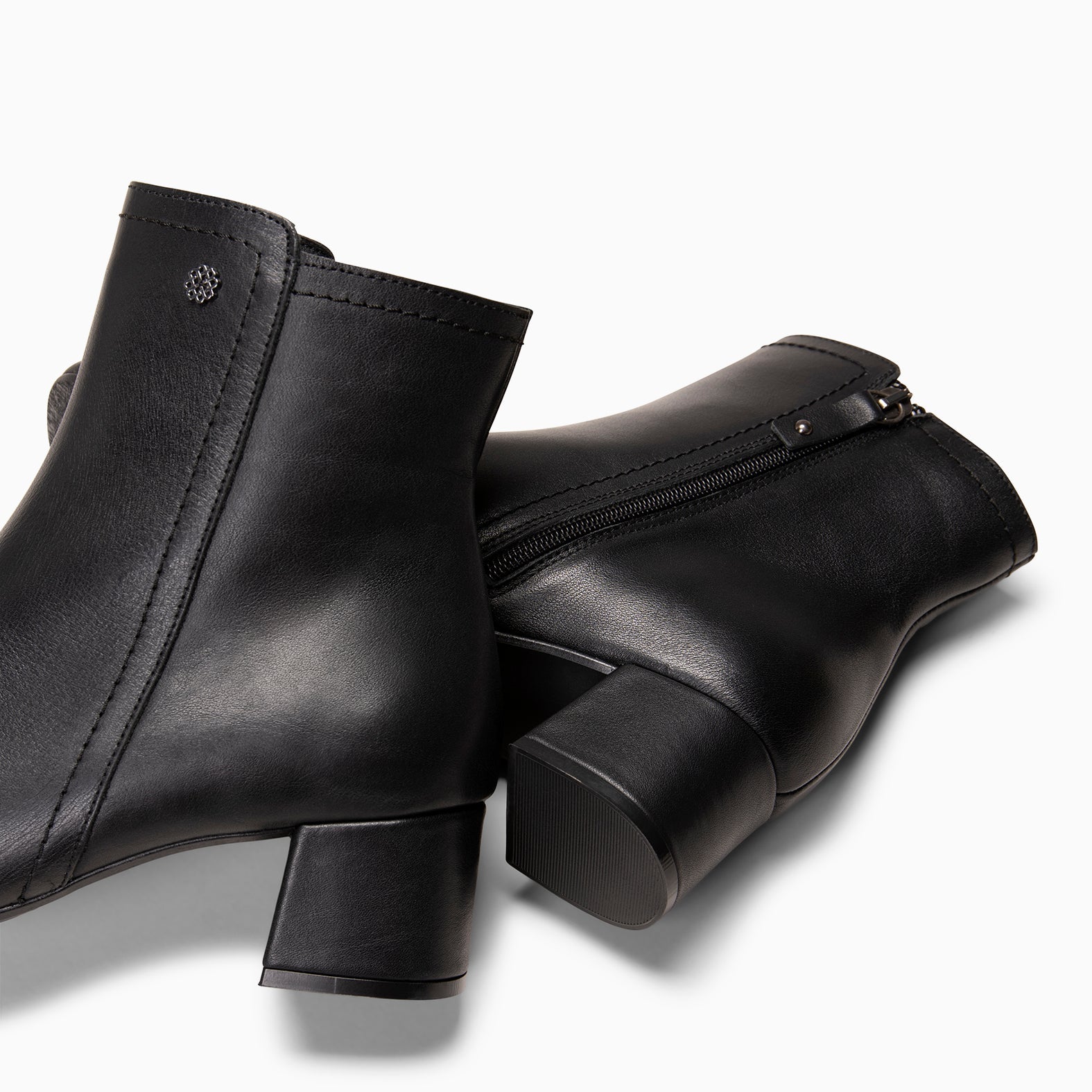 COLMAR - Botines elegantes de piel NEGRO NAPA
