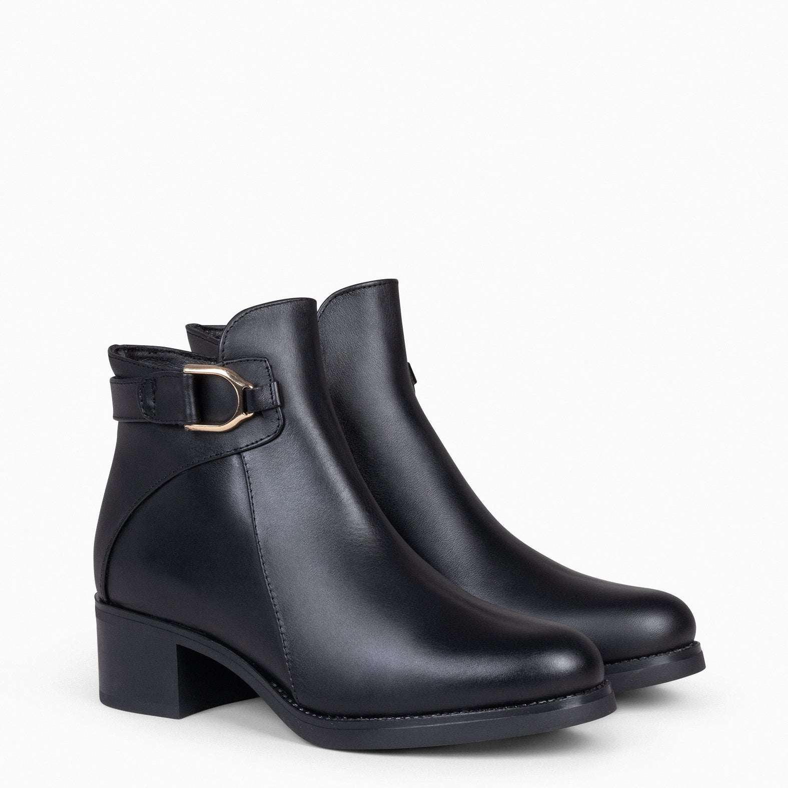CARDIFF - Botines piel para mujer NEGRO