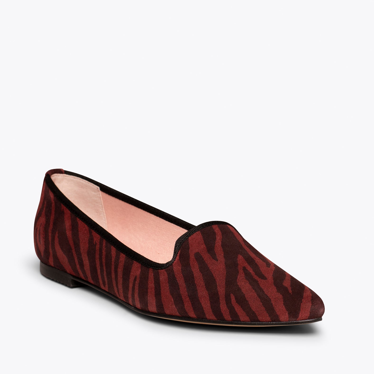 SLIPPER - Zapatos planos Animal Print VINO