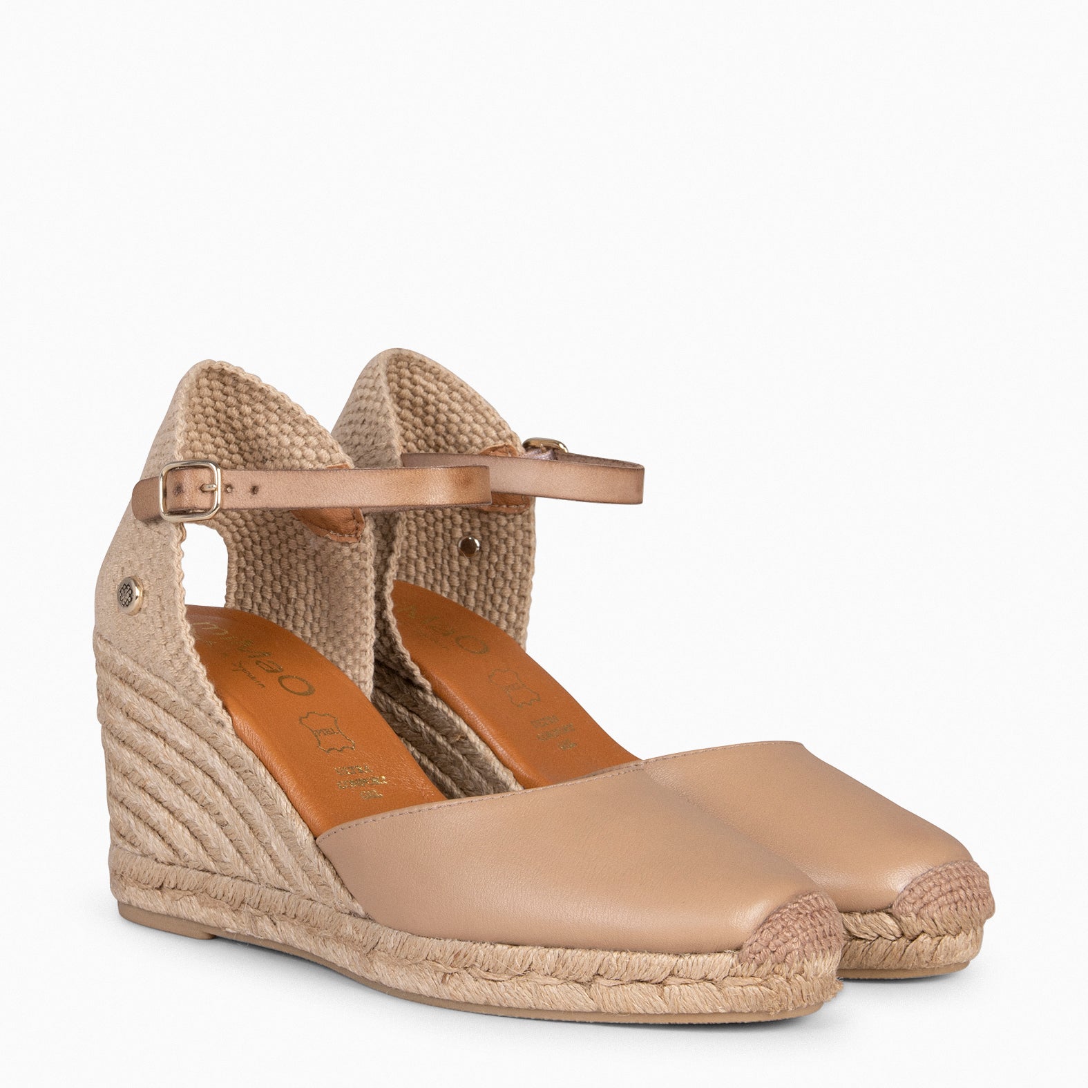 GIO - Cuñas de esparto altas TAUPE
